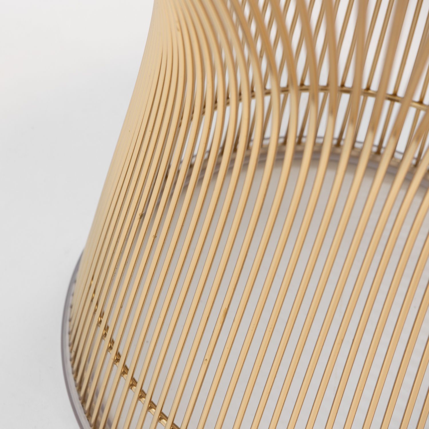 Side Table By Warren Platner For Knoll International, 18k Gold photo vintage