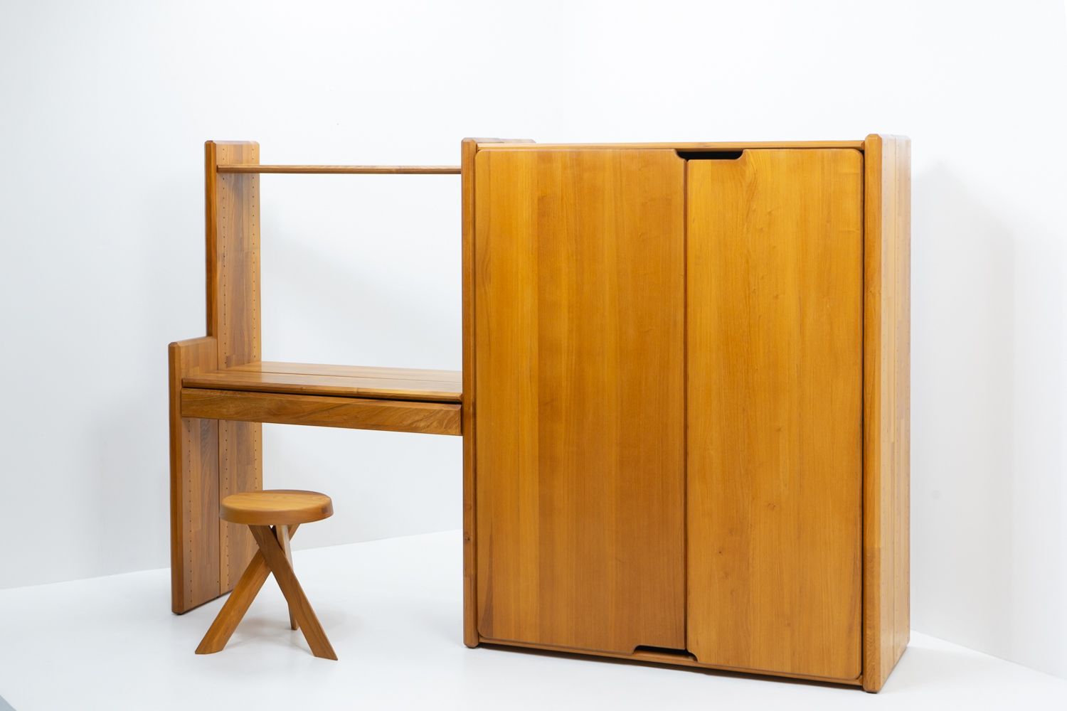 Go Desk And Bookcase By Pierre Chapo, France, 1980s photo for sale