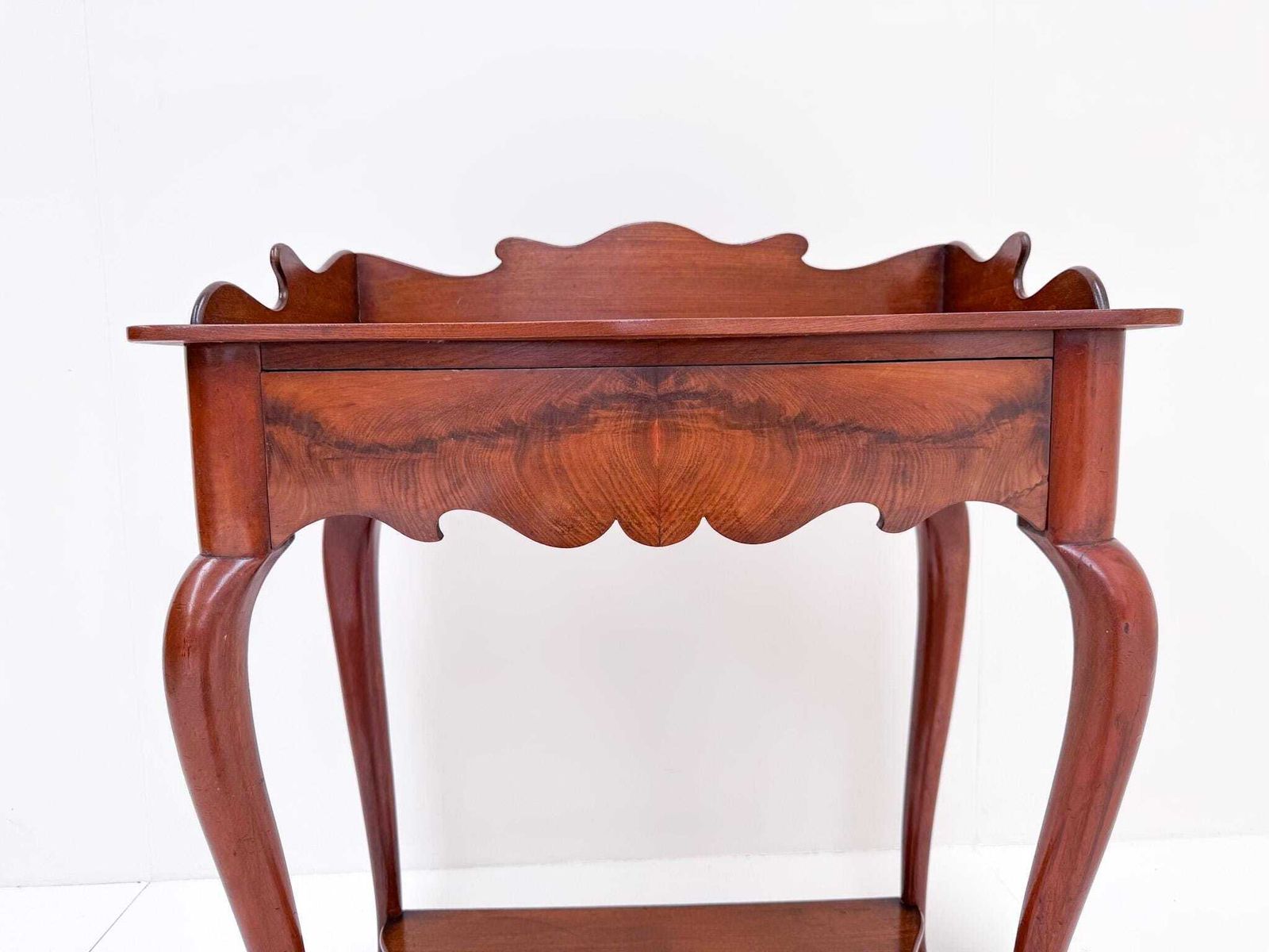 Antique Walnut Console Table With Drawer photo for sale