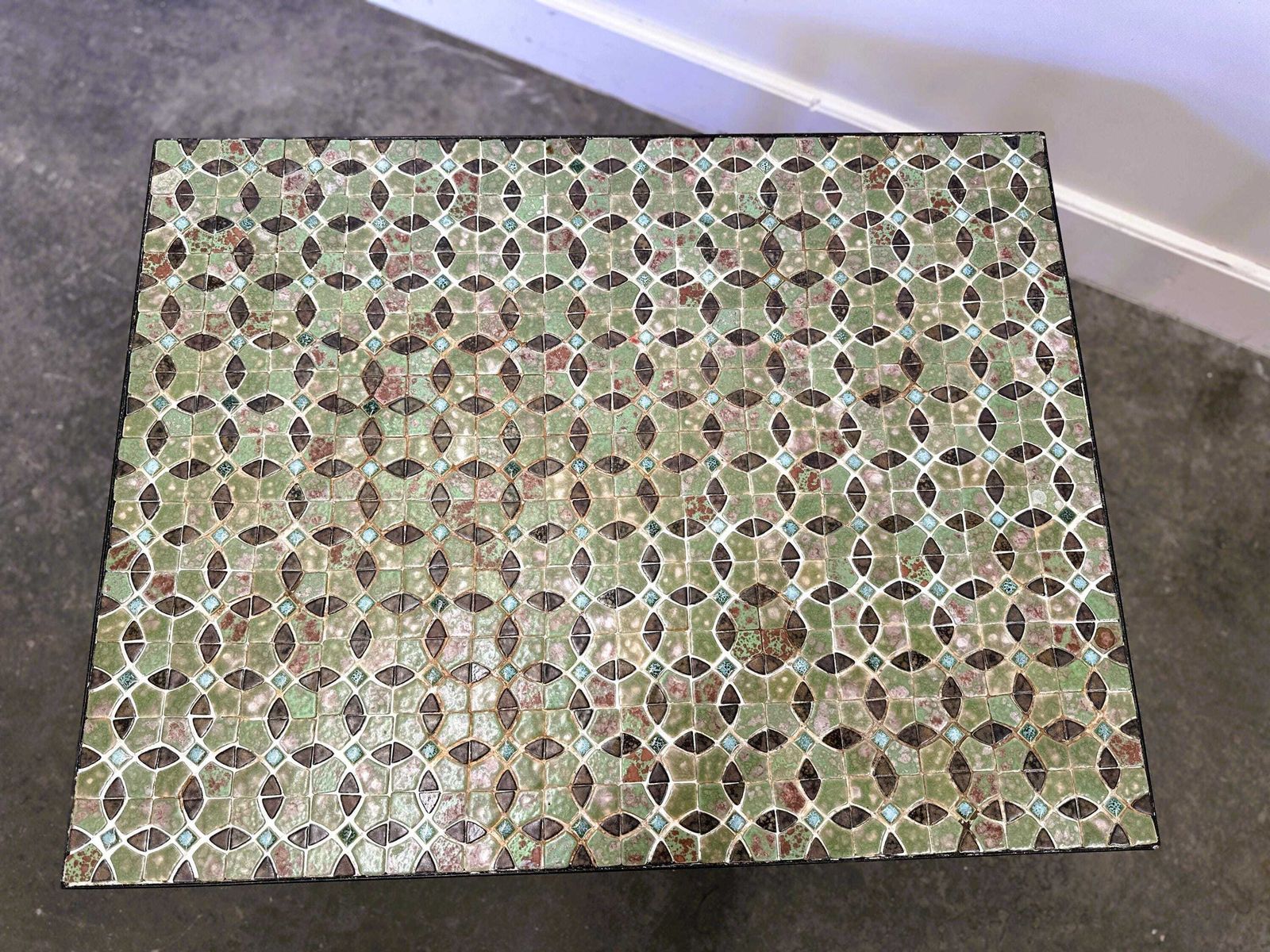 photo for sale Mid Century Modern Mosaic Tile Coffee Table, 1960s. France