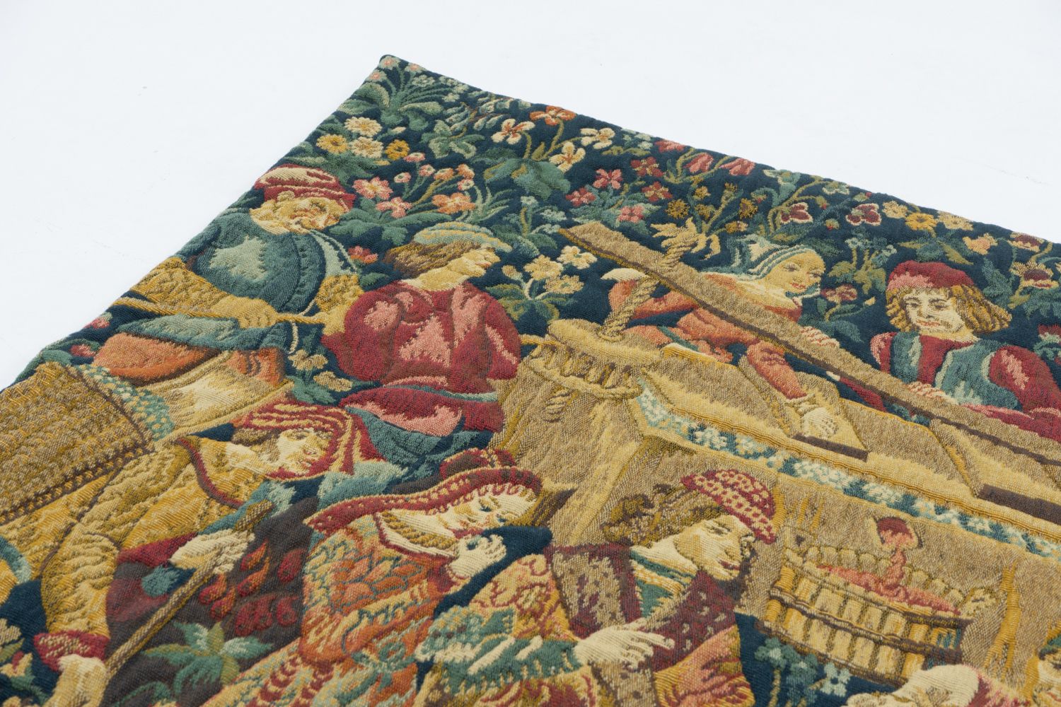 Jacquard Tapestry From Aubsson, Attr. To Jean Laurent, France 1970s photo vintage