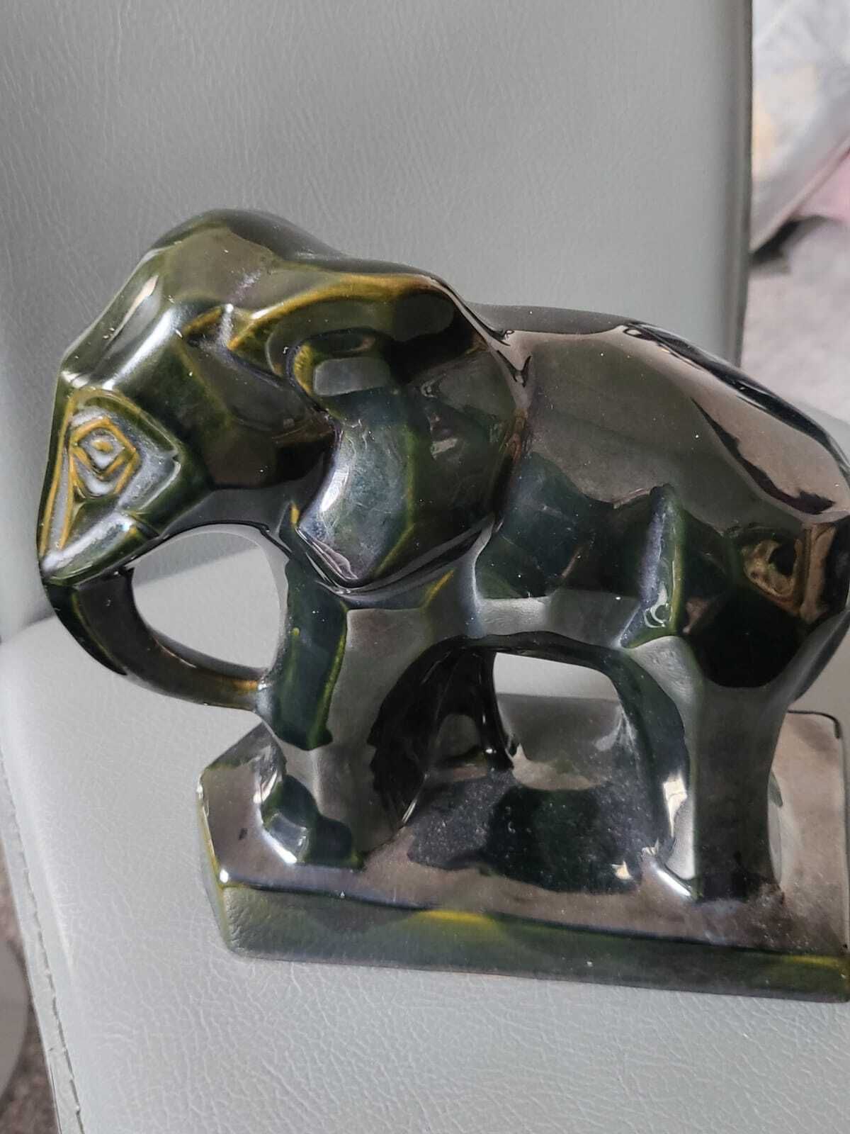 Art Deco French Cubist Lustre Elephant photo furniture