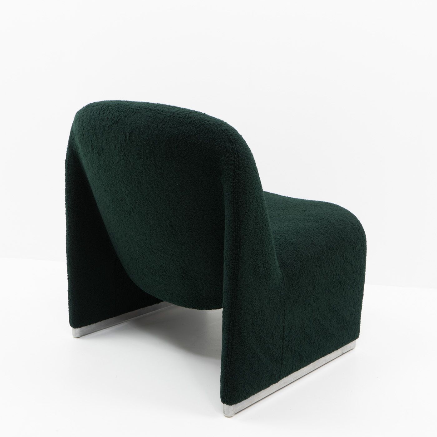 Alky Chair, Dark Green Bouclé, 1980s photo vinterior