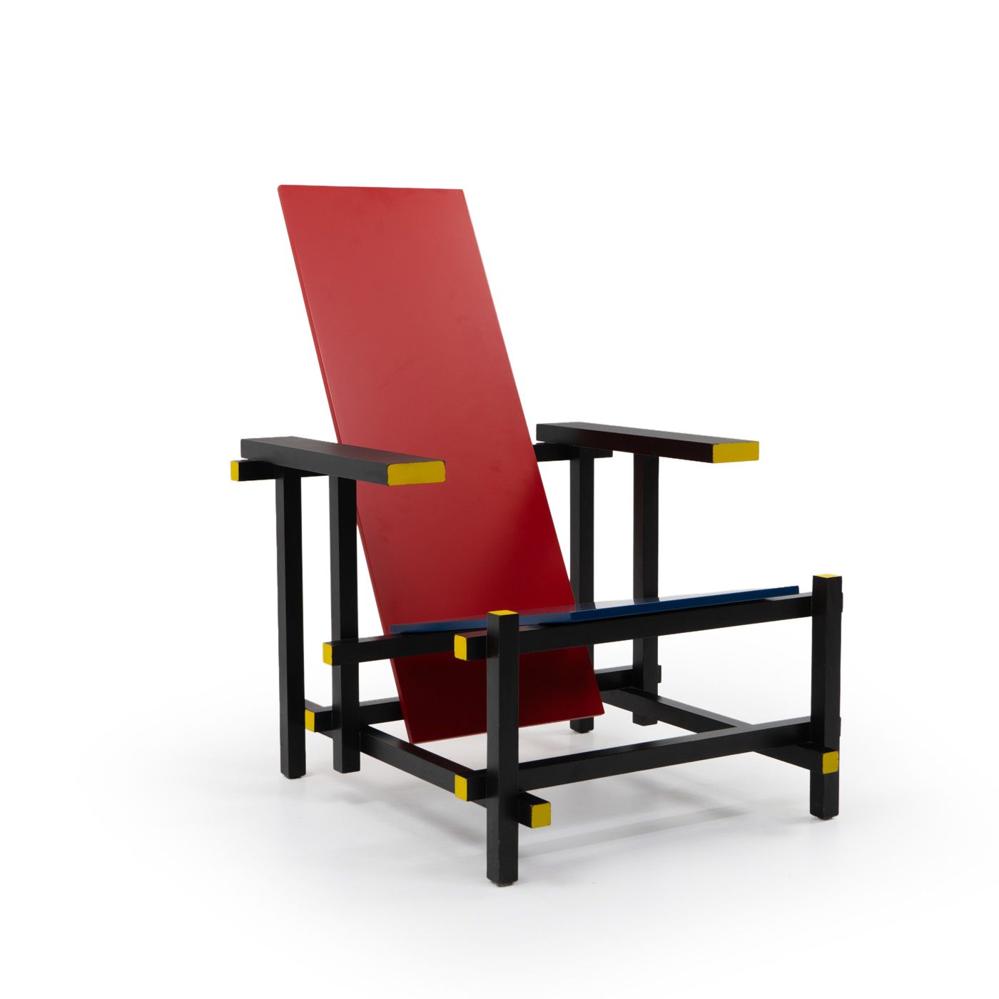 Rietveld Red & Blue Chair By Cassina, 1970s photo for sale