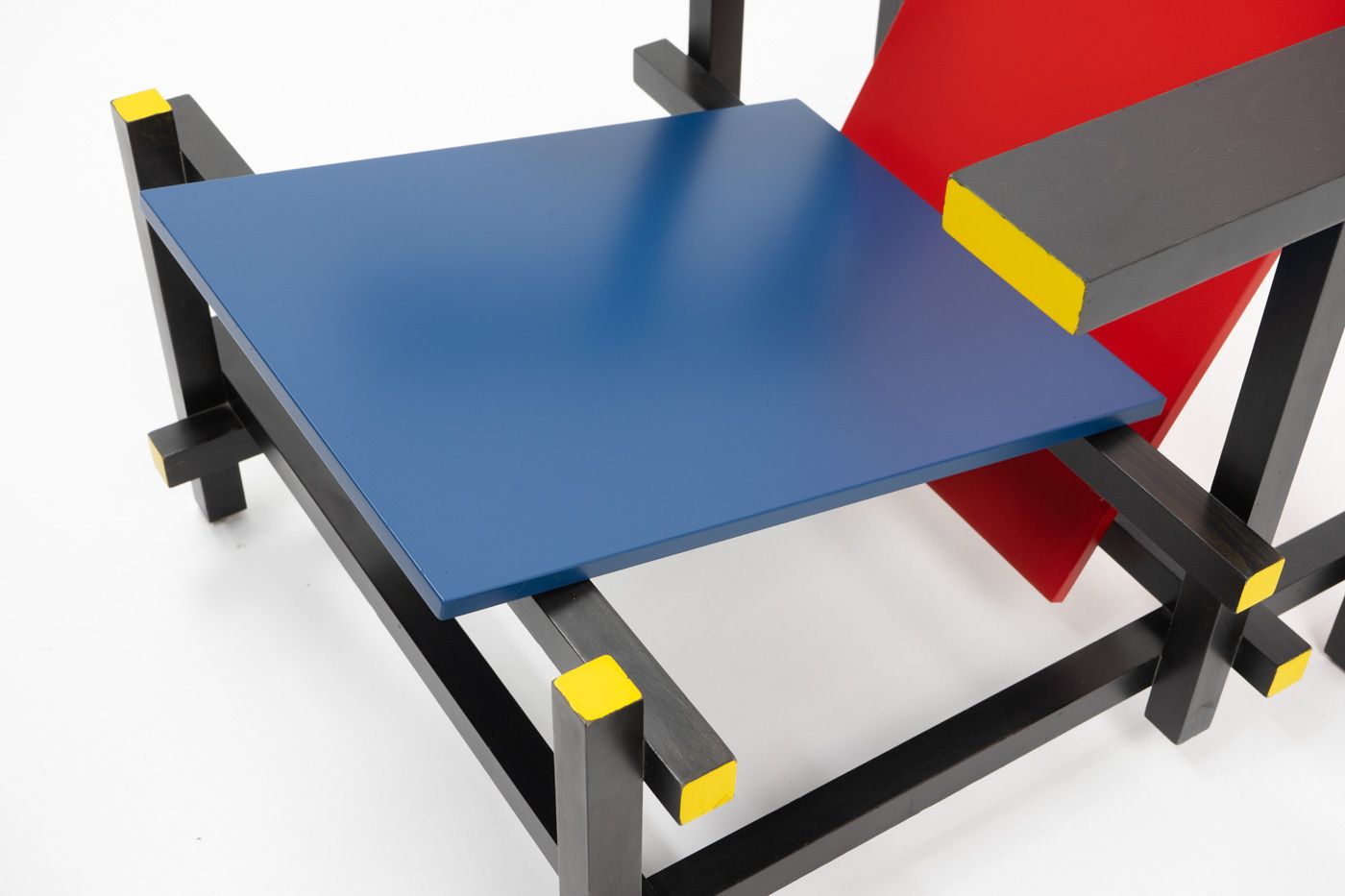 photo for sale Rietveld Red & Blue Chair By Cassina, 1970s