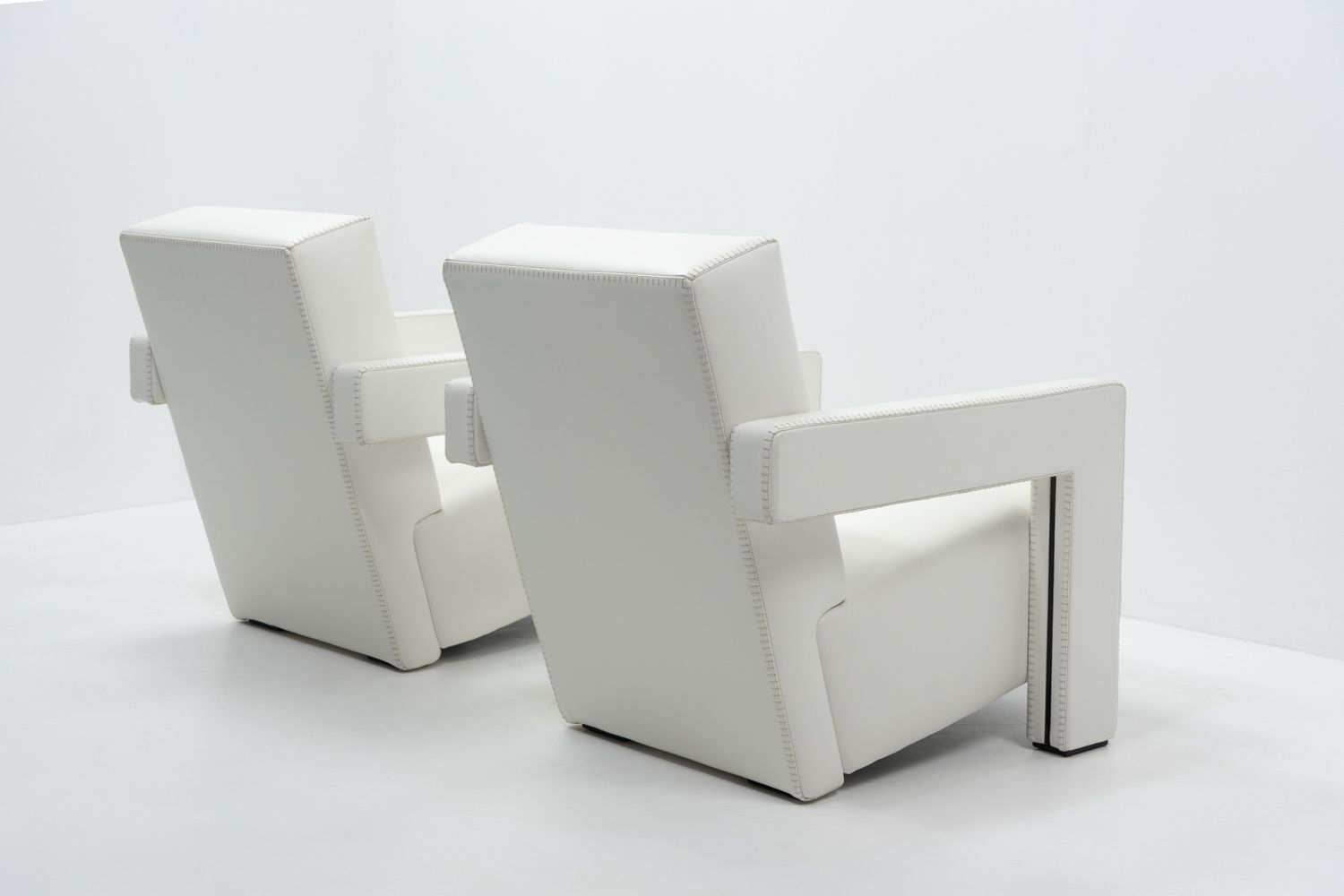 photo furniture Gerrit Rietveld Utrecht Armchairs By Cassina, Set Of 2