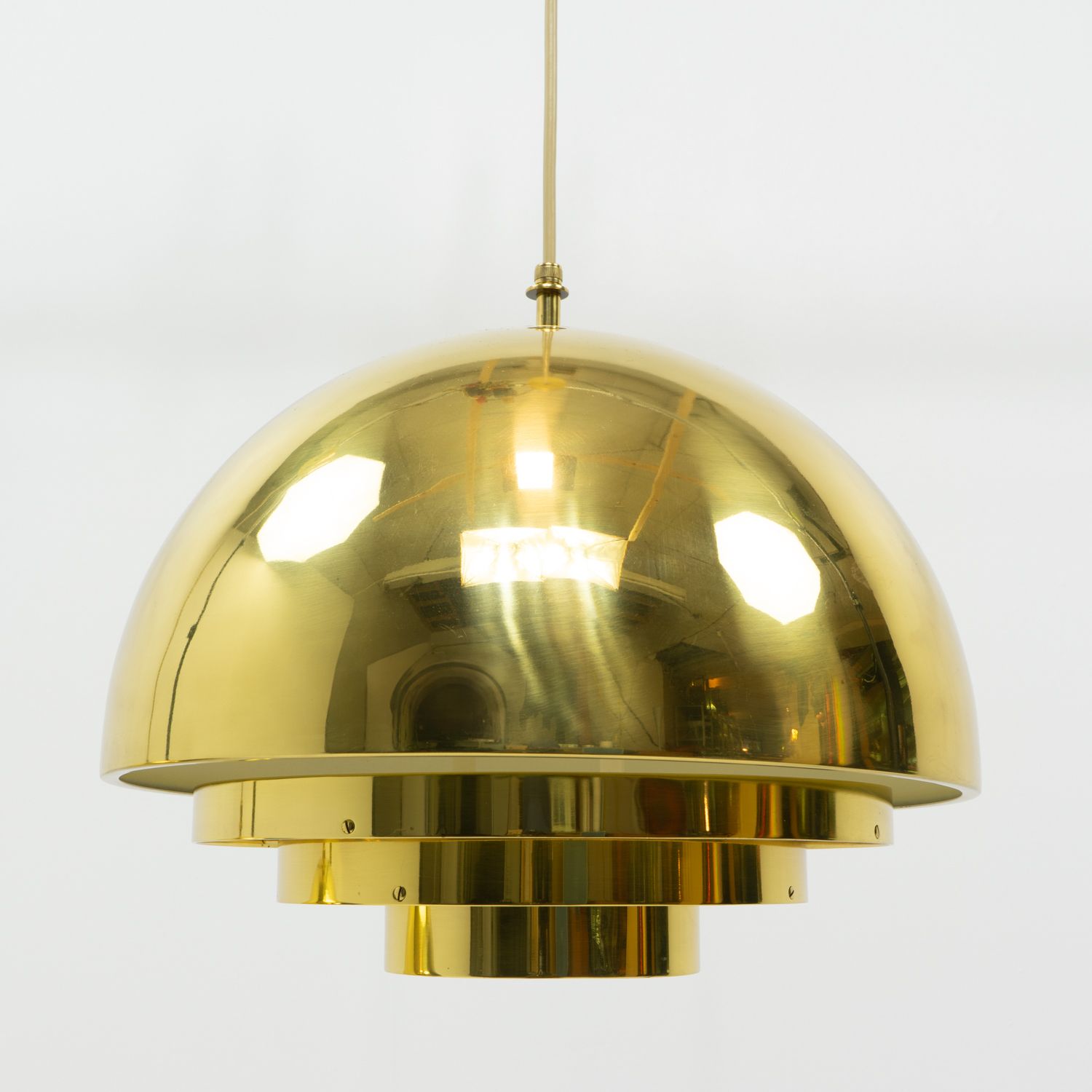 Vereinigte Werkstätte, Brass Pendants, Germany 1970s – Set Of 2 photo buy