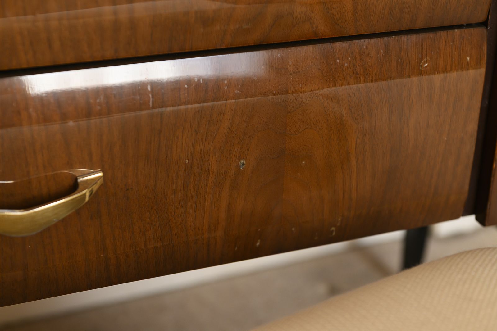 photo for sale A Superb Walnut Veneered Dressing Table By Meredew