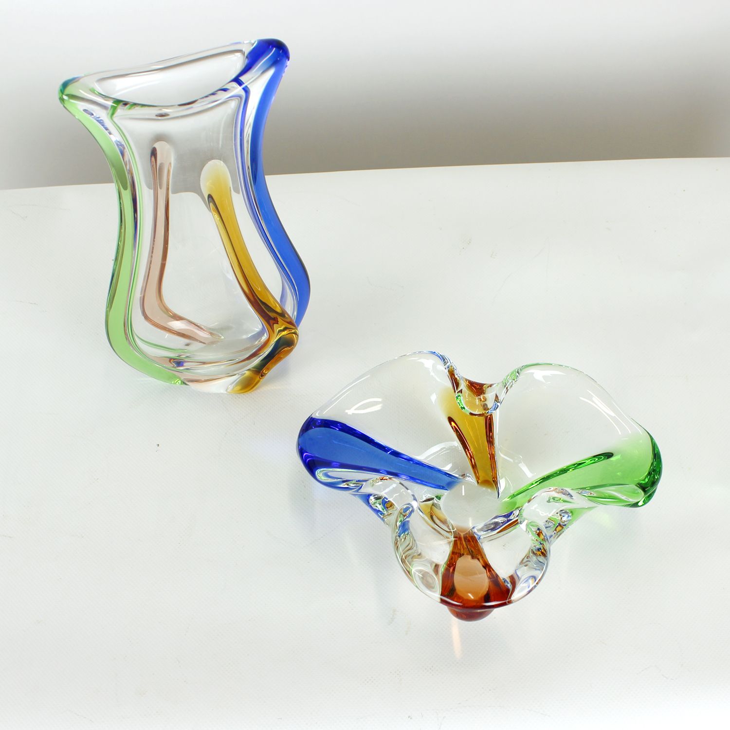 250.0 Design Art Rhapsody Collection Glass Bowl By Frantisek Zemek, Czechoslovakia 1960s photo