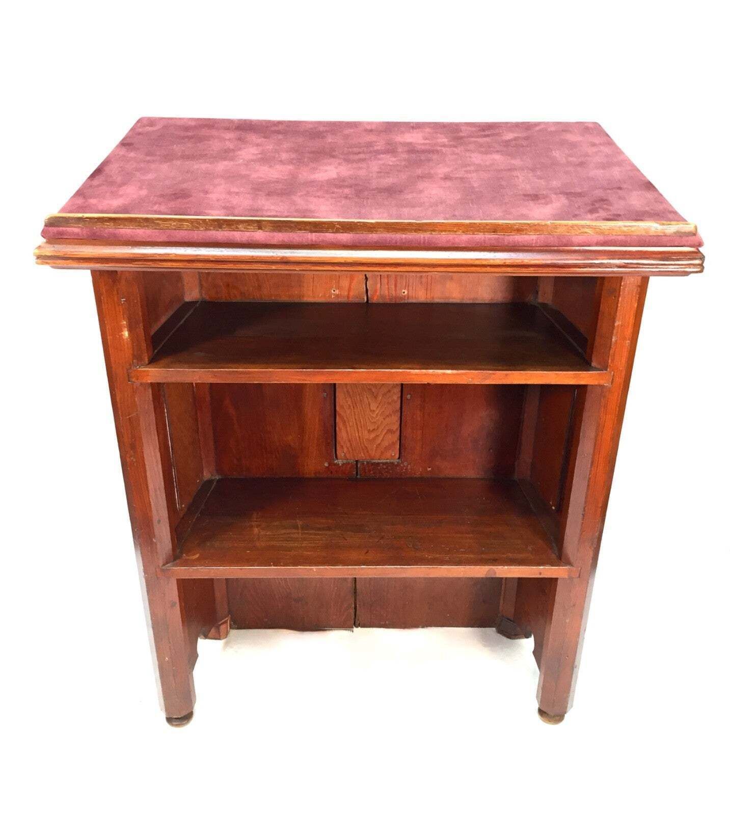 Antique Wooden Order Of Buffaloes Used Lectern / Book Stand Restaurant C.1900 photo vinterior