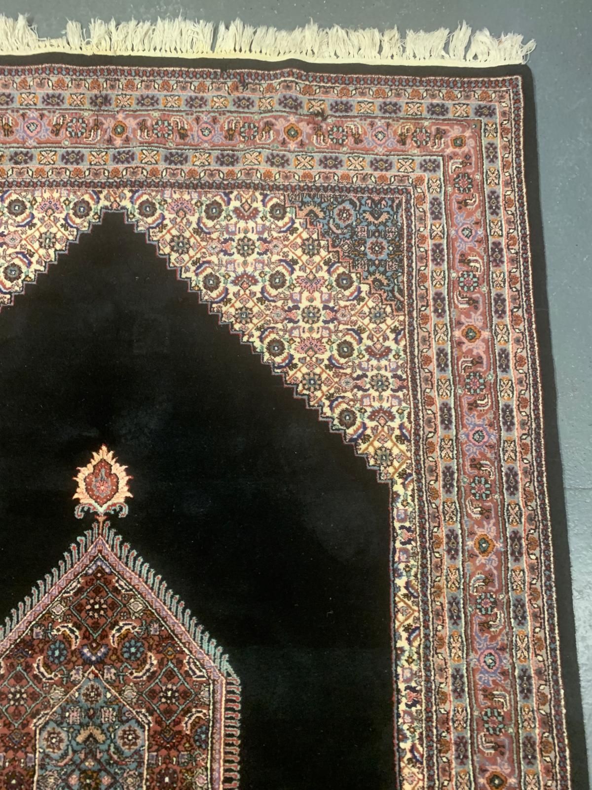 Black Vintage Rug, Geometric Rug Medallion Carpet, Home Interior Livingroom Rug photo 4997.0