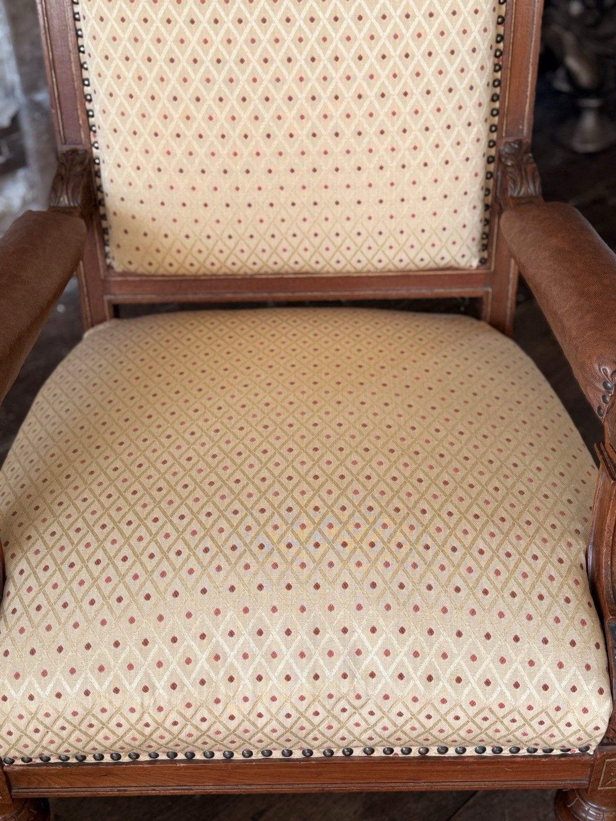 photo for sale Exceptional Quality Antique Bavarian Elbow Lady's Gentlaman's  Arm Chairs C 1800