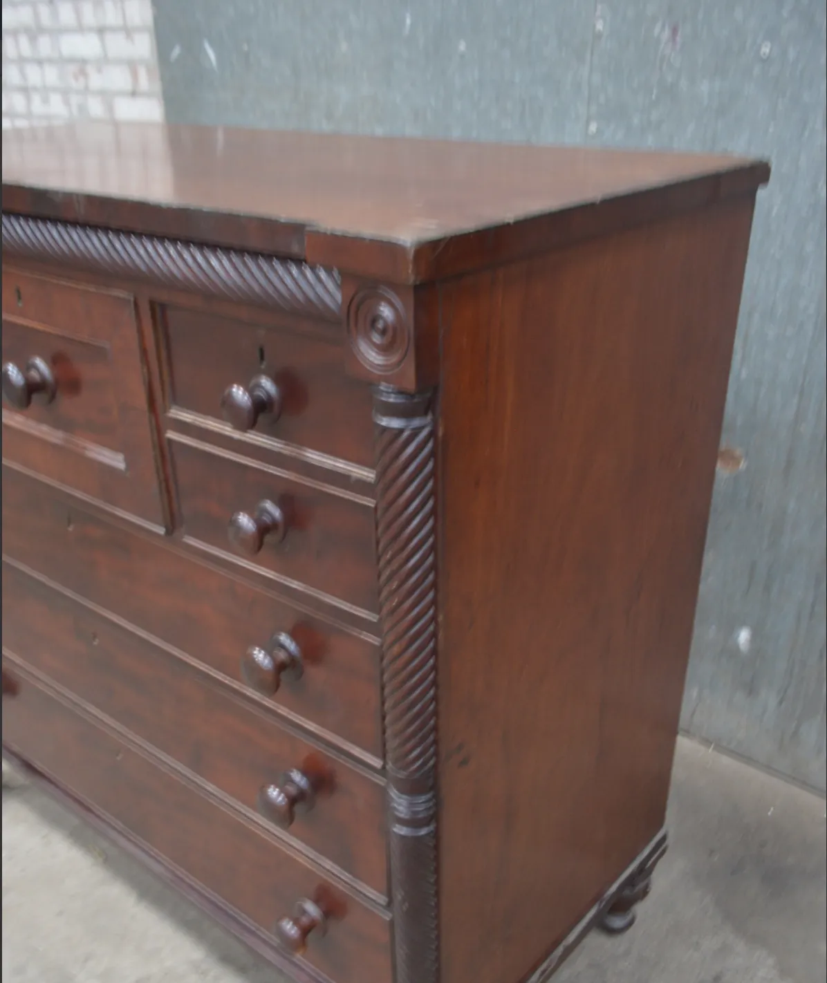 Regency Scottish Mahogany Chest Of Drawers photo for sale