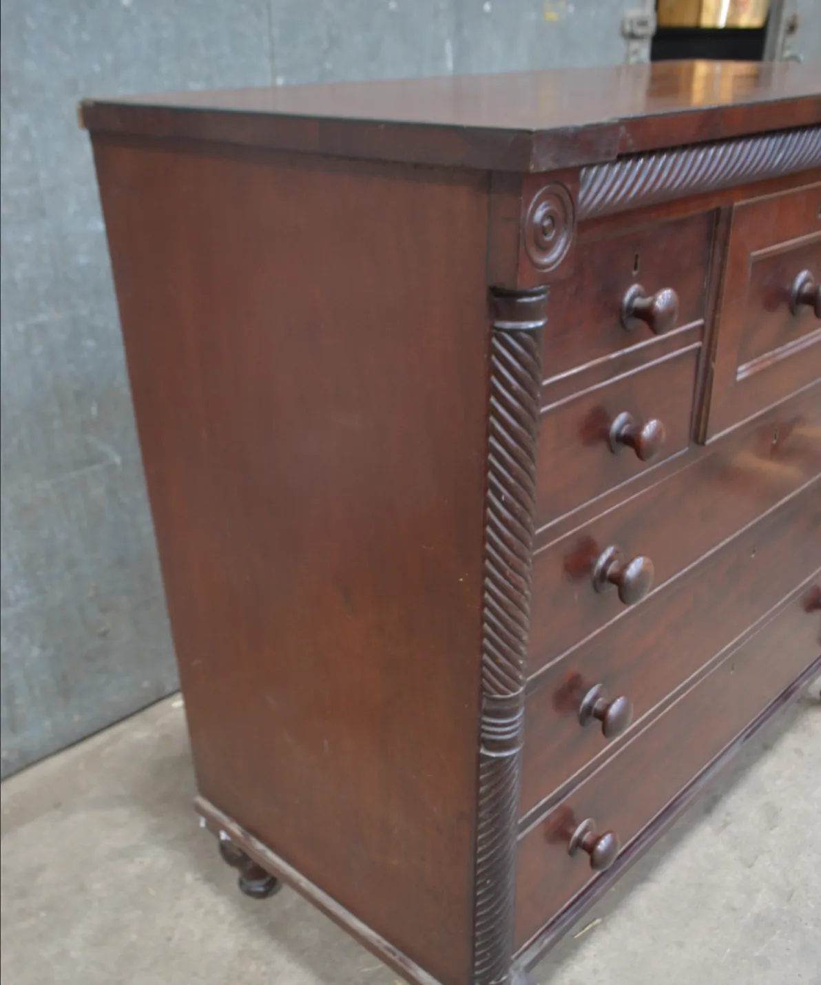 Regency Scottish Mahogany Chest Of Drawers photo Furniture