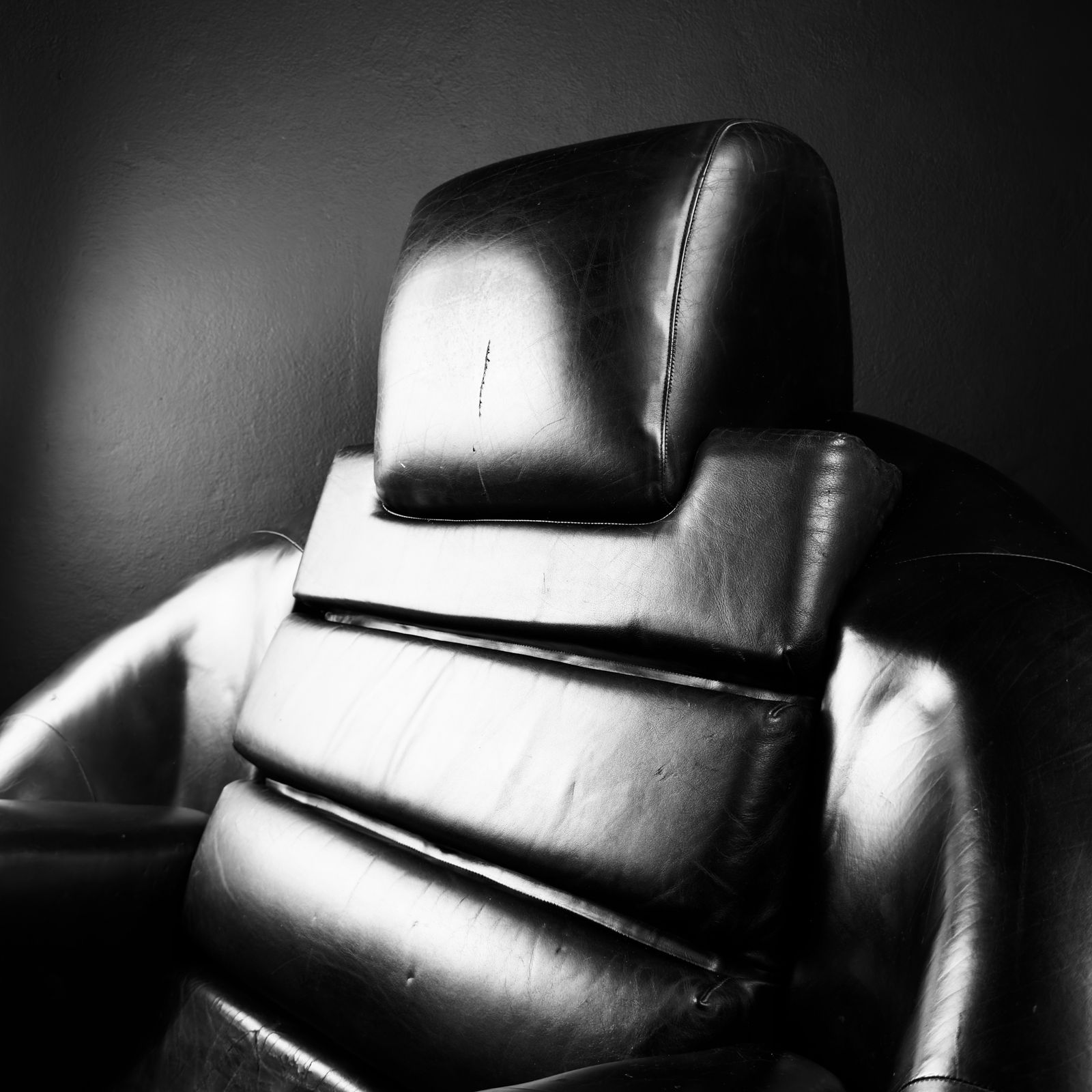photo vinterior Brutalist Black Armchair By Boris Krstulović, Yugoslavia, Croatia, 1970s
