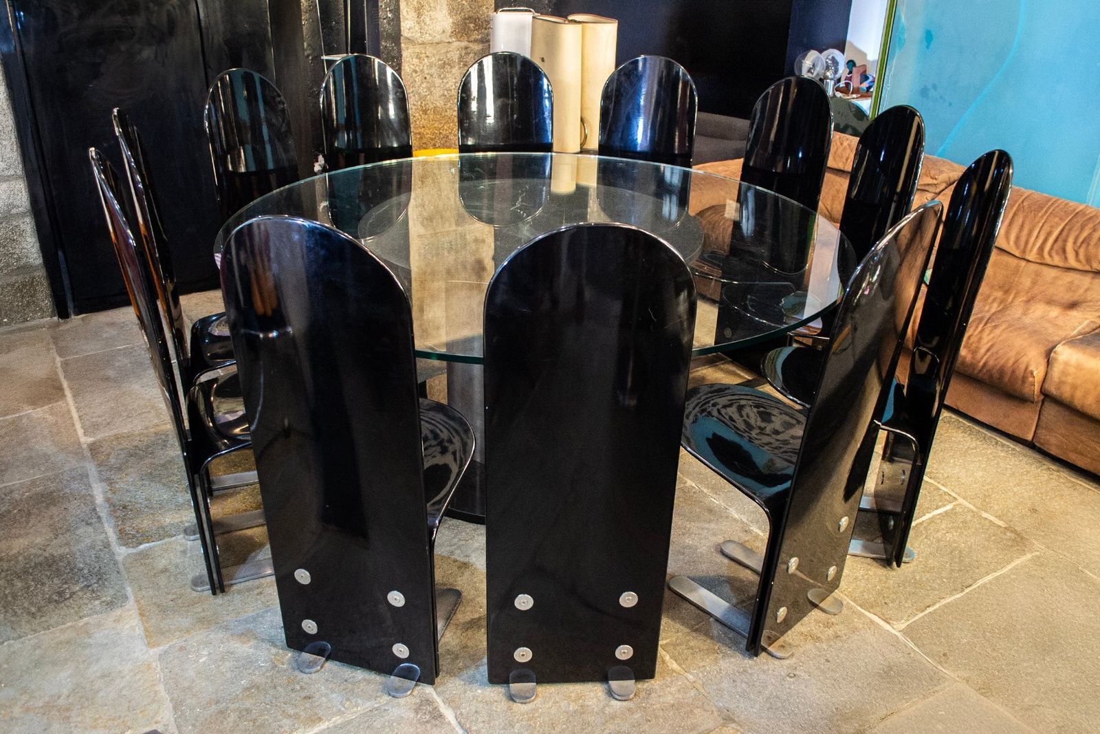 Pellicano Chairs By Luigi Saccardo For Arrmet, 1970s, Set Of 12 photo 12989.0