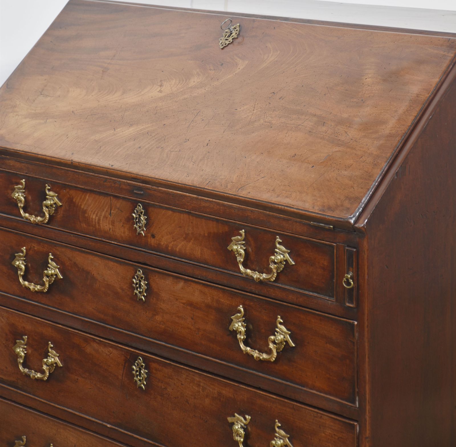 George III Mahogany Bureau photo for sale
