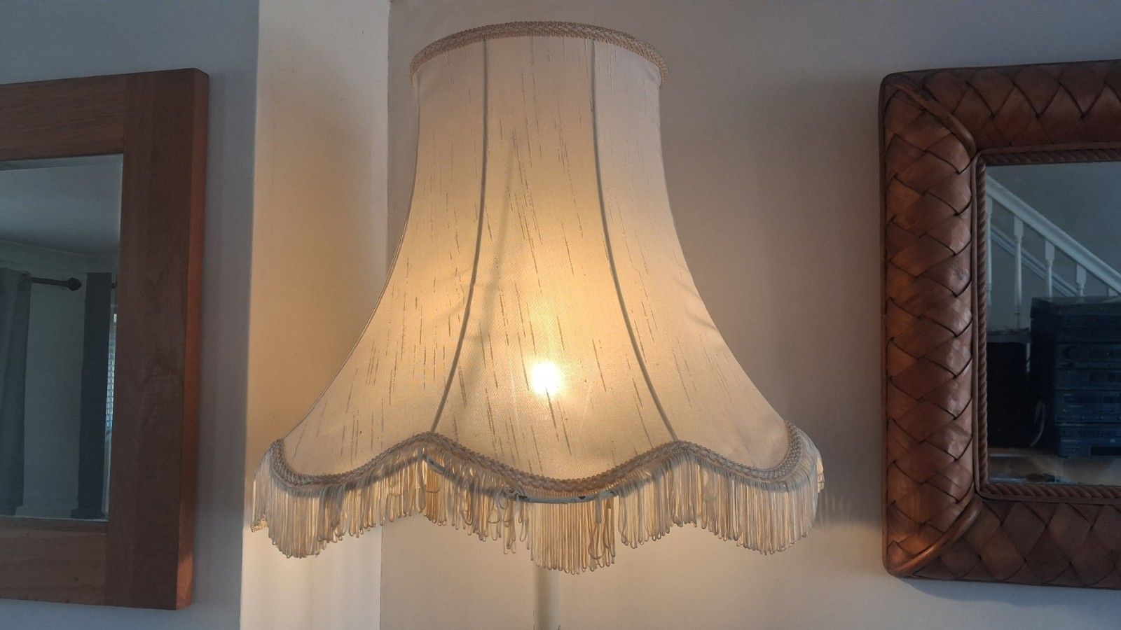 Lighting Original 1960's French Mid Century Wrought Iron Standard Lamp / Floor Lamp photo