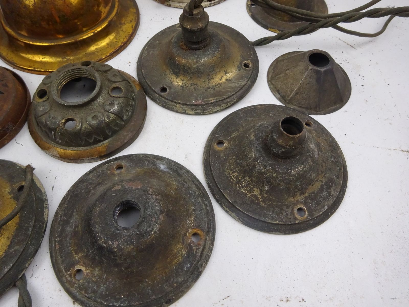 Collection Of 16 Reclaimed Lighting Fixtures For Restoration photo Home Decor