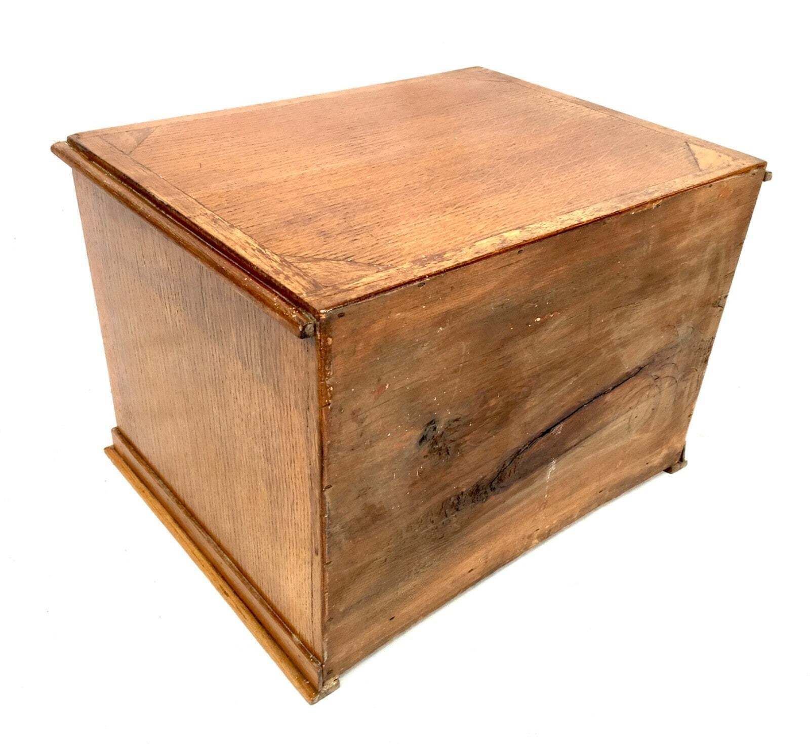 Furniture Antique Haberdashery Tabletop Shop Display Needle Box / Display Cabinet Drawers photo
