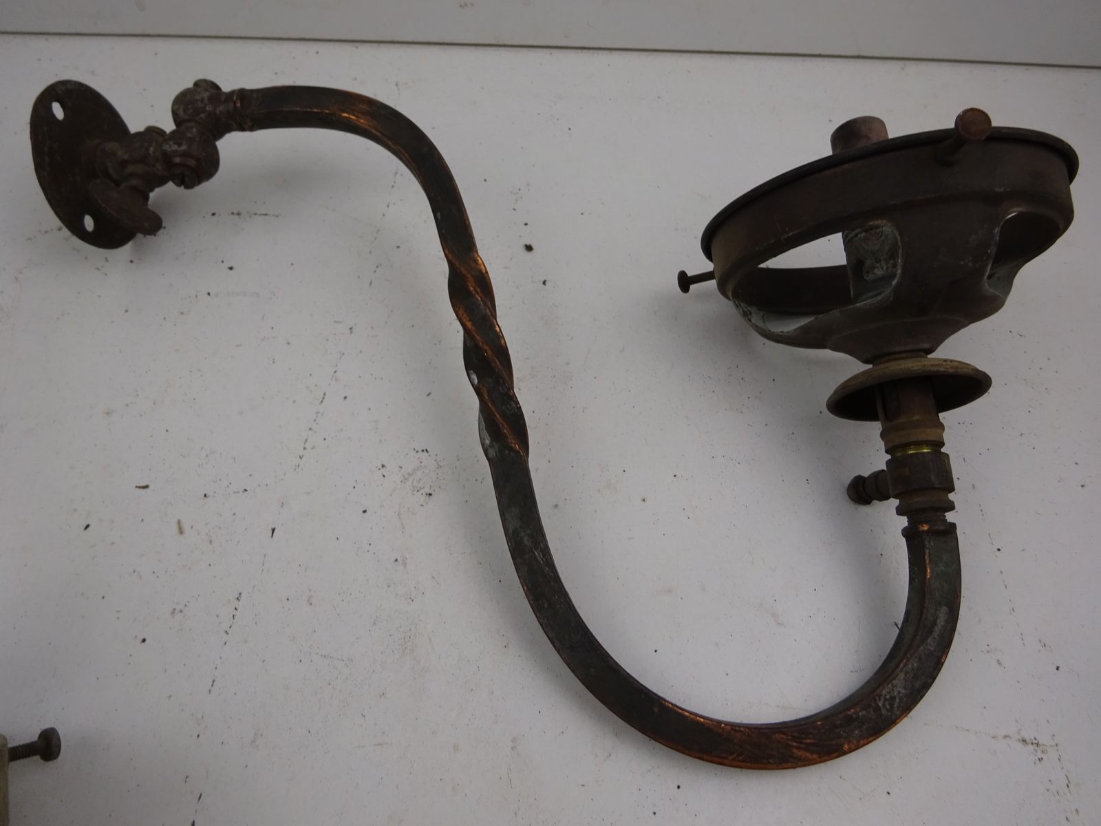 3 Antique Wall Gas Lights For Restoration (As Seen) photo 100.0