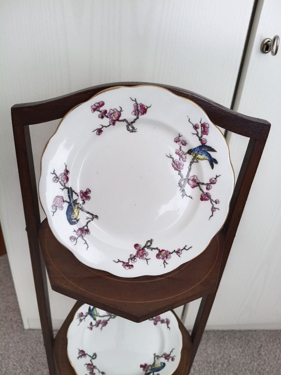 Antique Three Tier Folding Cake Stand photo Home Fixtures