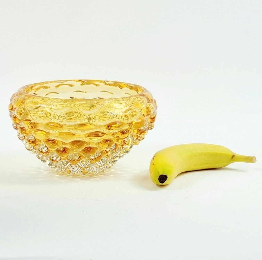 Mid Century Murano Bubble Glass 'Lenti' Series Bowl By Ercole Barovier For Barovier & Toso, Italy, 1940s 1950s photo Home Decor