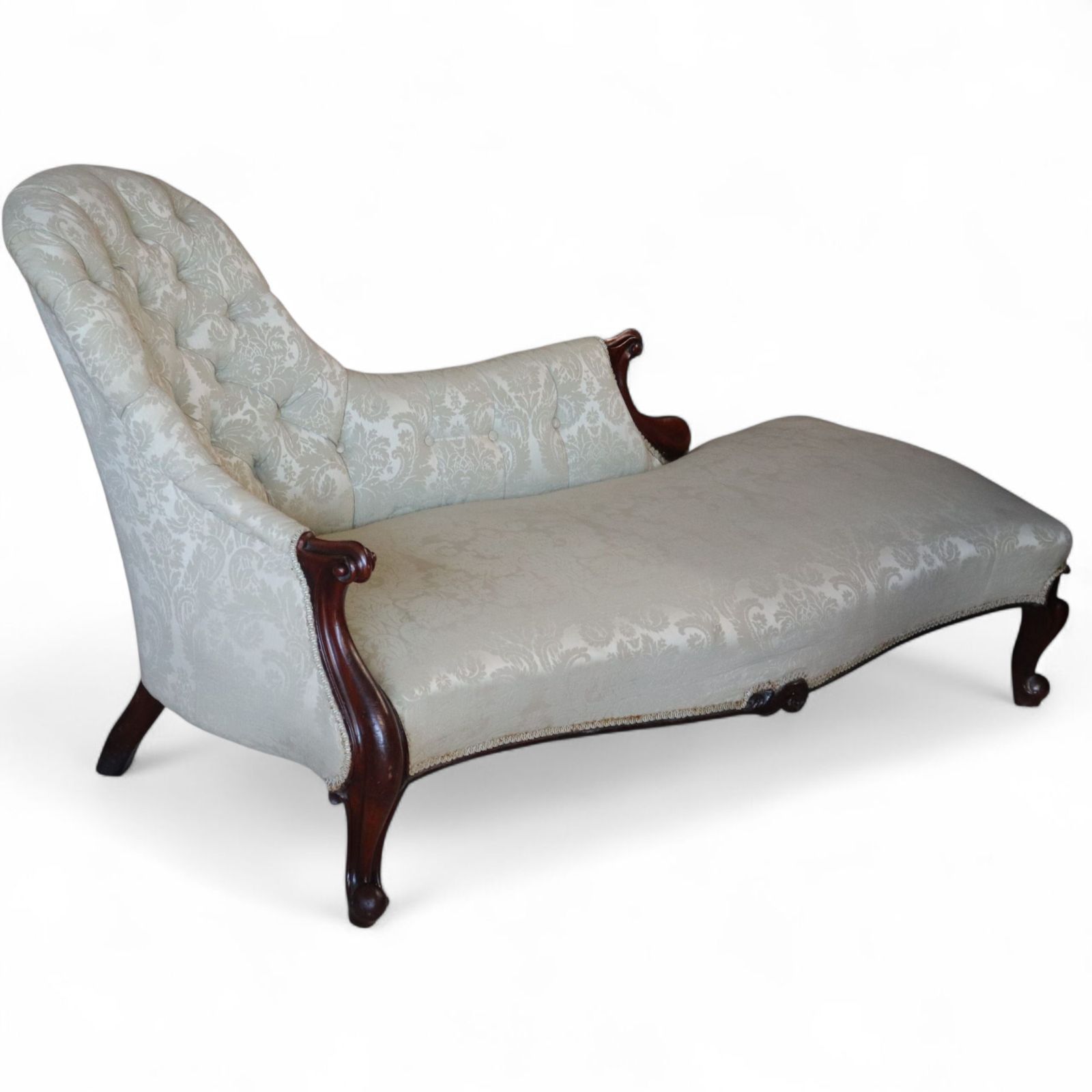 Victorian Mahogany Chaise Longue / Antique Lounge Sofa / Day Bed photo vinterior
