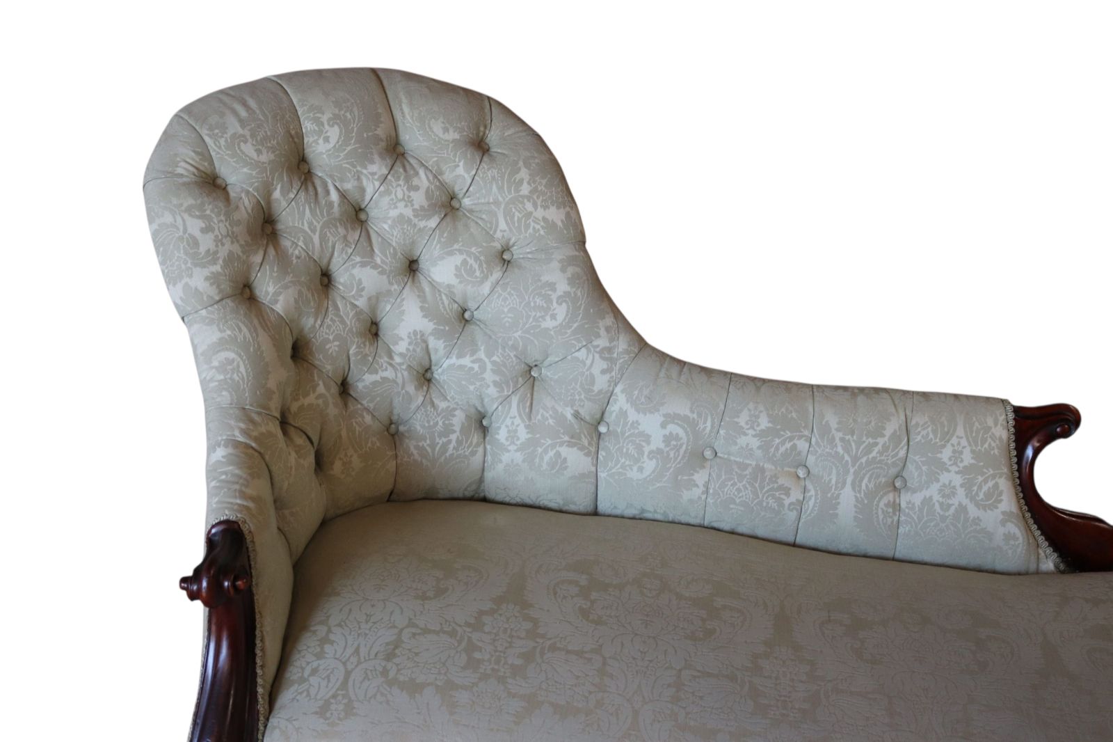 photo furniture Victorian Mahogany Chaise Longue / Antique Lounge Sofa / Day Bed