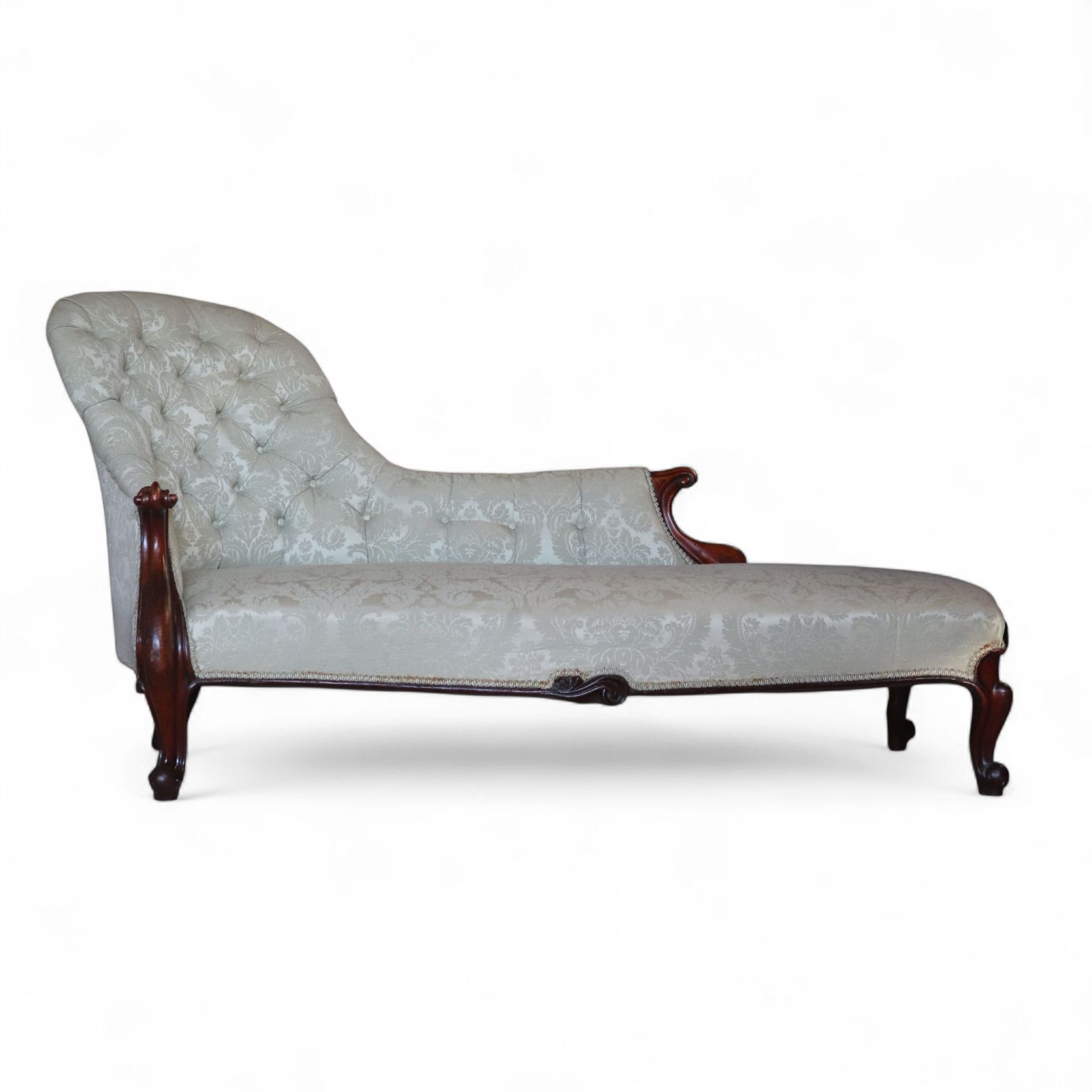 225.0 Victorian Mahogany Chaise Longue / Antique Lounge Sofa / Day Bed photo