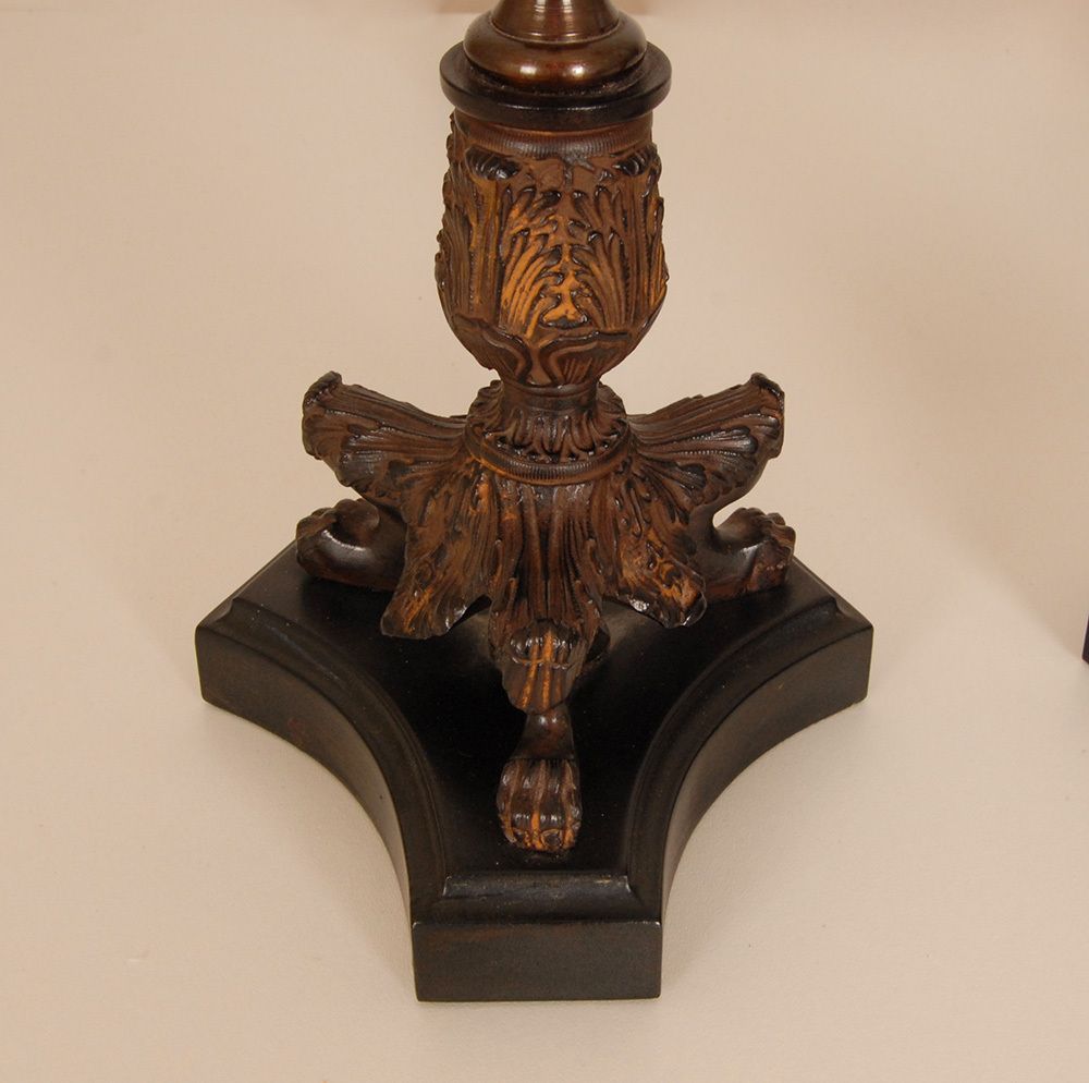 French Napoleonic Table Lamps, 1980s, Set Of 2 photo vinterior