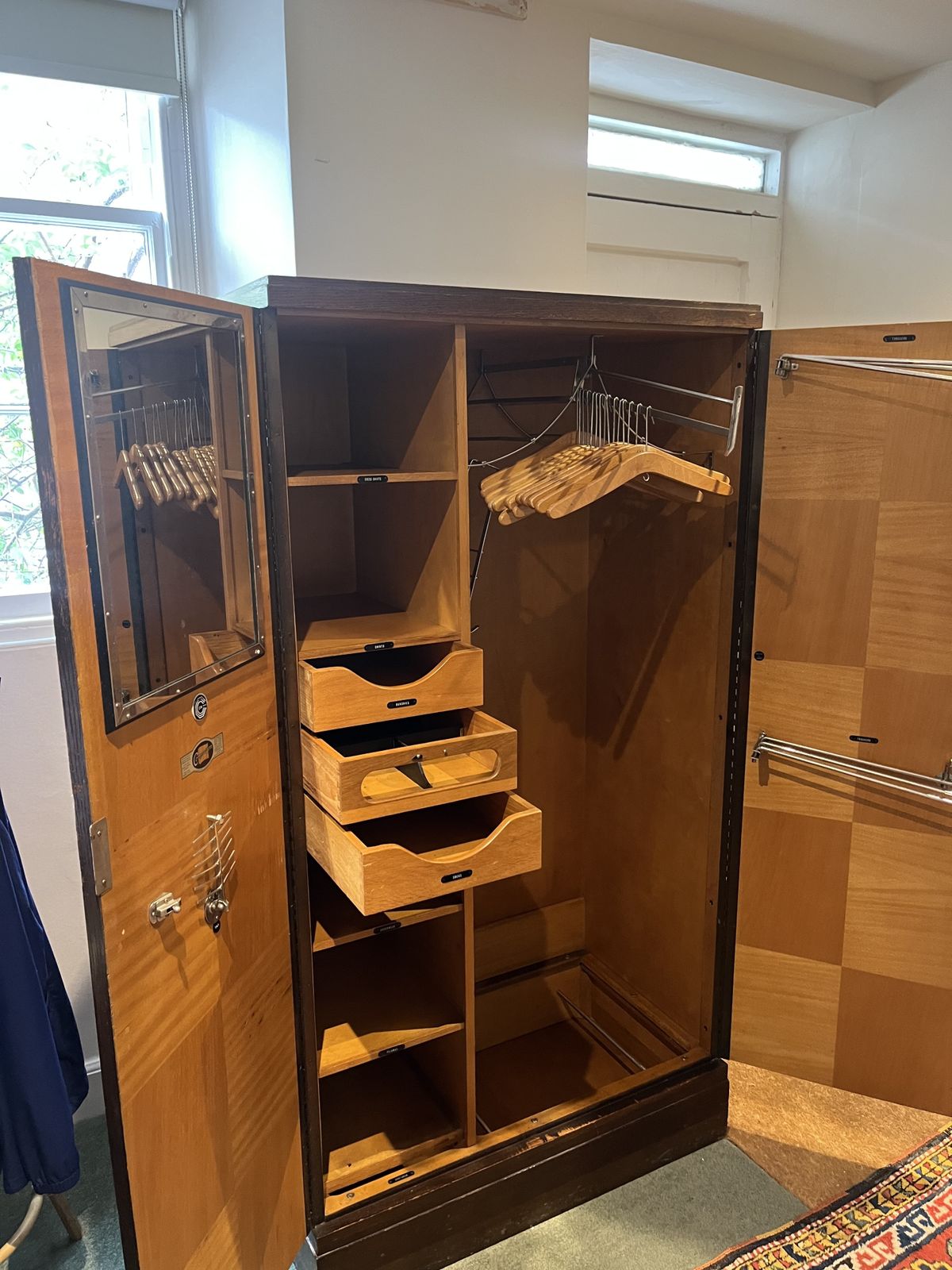 Vintage 1950s Compactom Gentleman’s Wardrobe – Dn Model