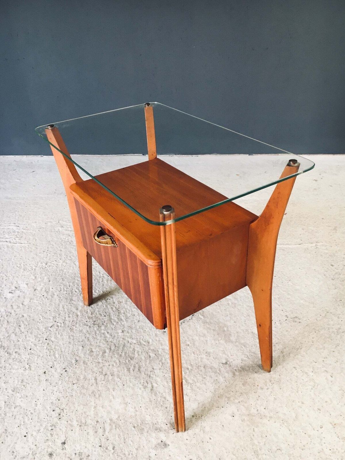 2800.0 Midcentury Design Bedside Table By Gio Ponti For La Permanente Mobili Cantu, Italy 1950's photo