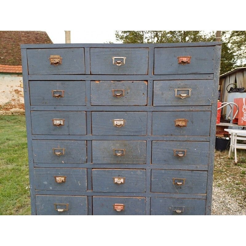 Industrial Wooden Furniture With 30 Drawers photo 412.0