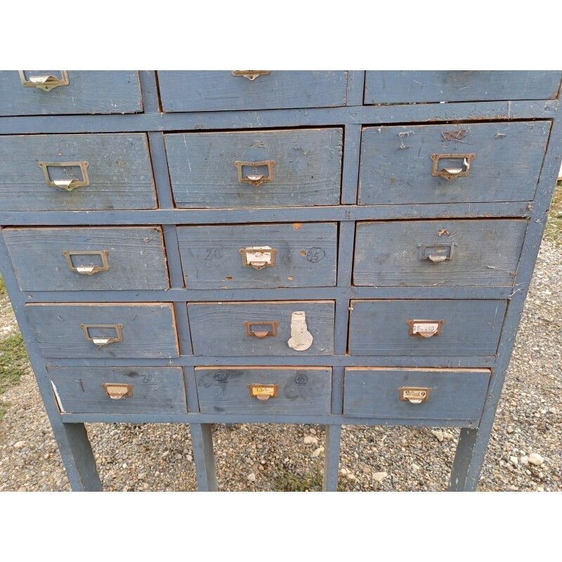 Industrial Wooden Furniture With 30 Drawers photo vinterior