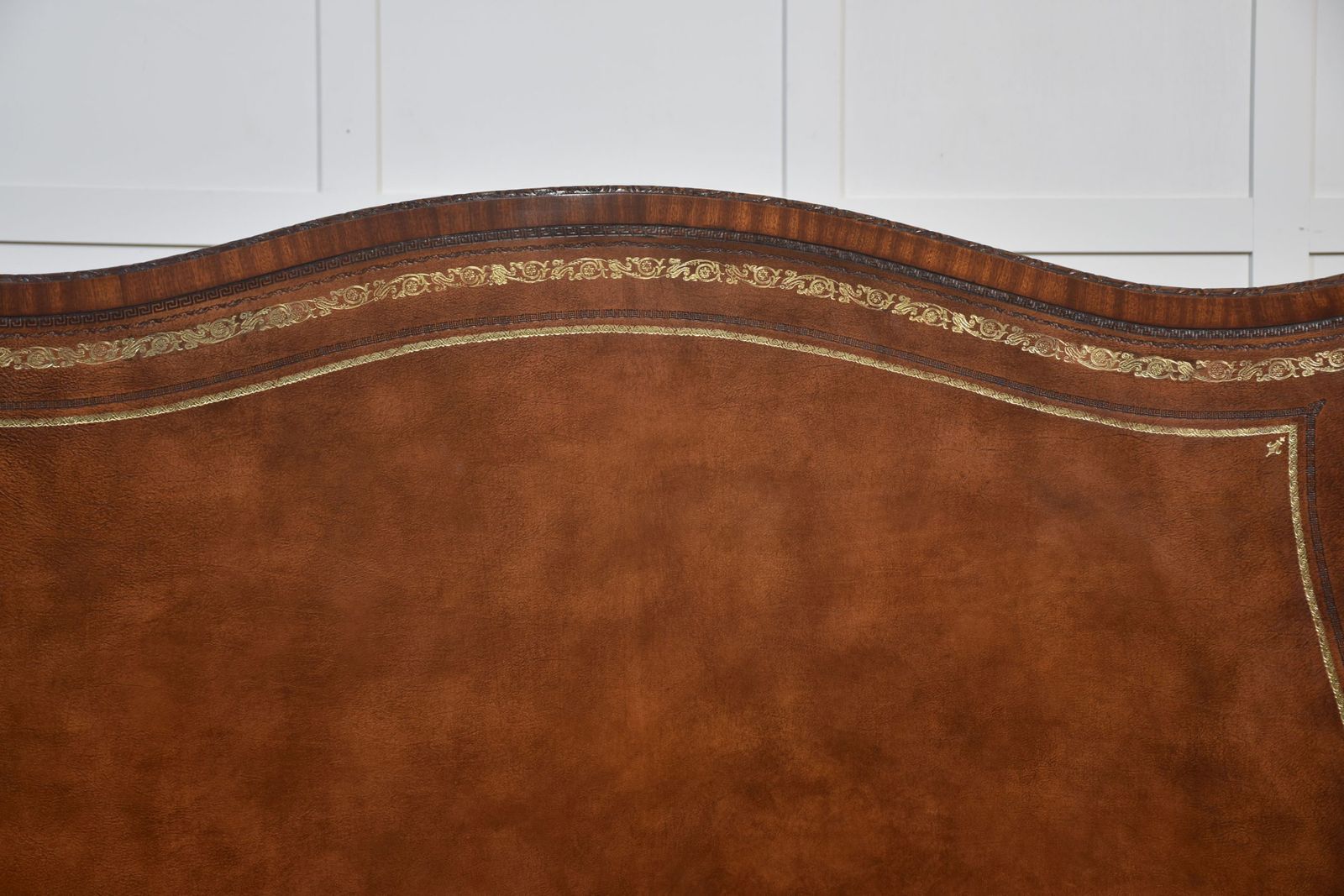 Chippendale Revival Mahogany Serpentine Partner’s Desk photo furniture