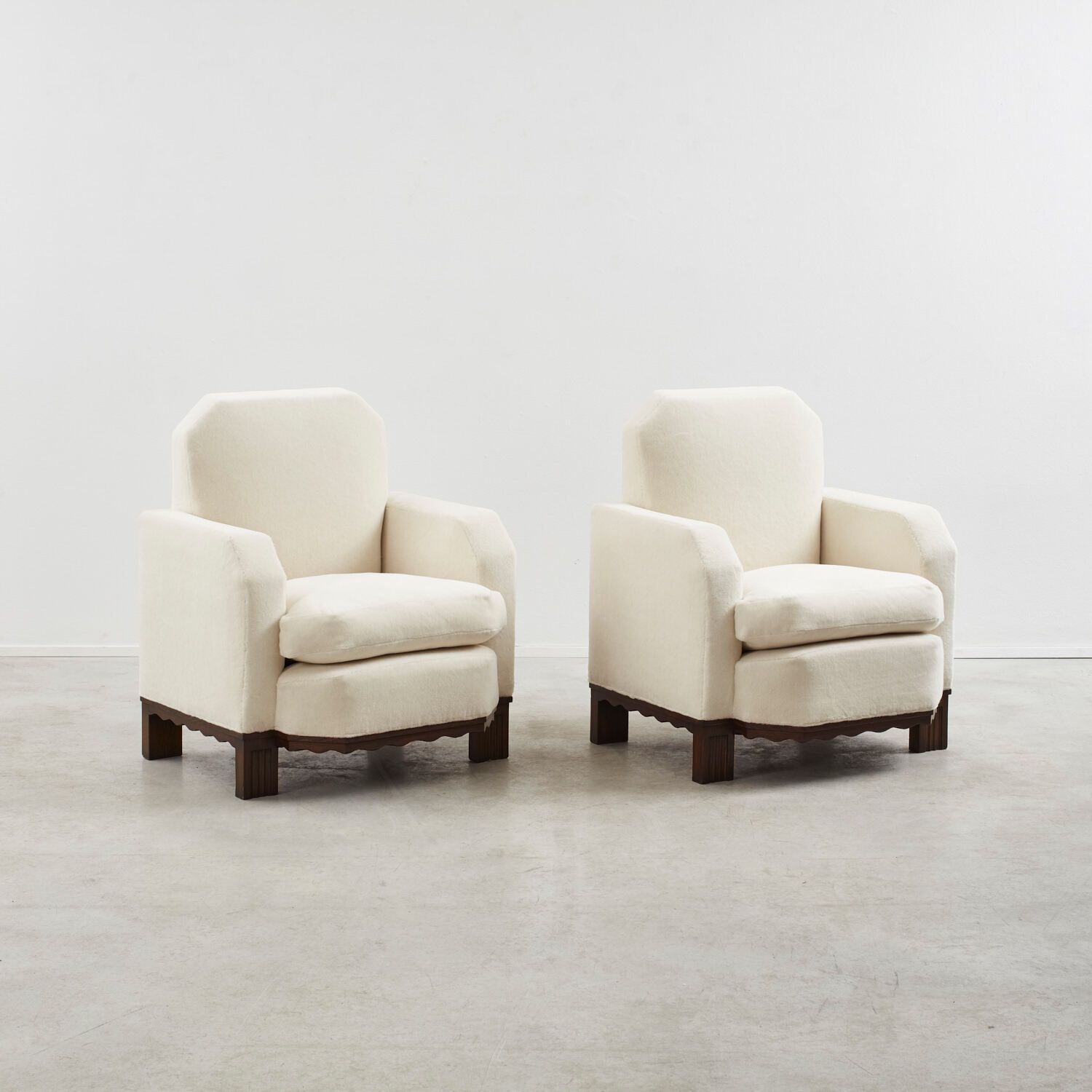 Pair Of Art Deco Armchairs Italy, 1930s