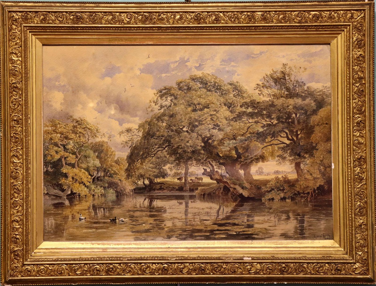 George Arthur Fripp (1813–1896) Watercolour Landscape Dated1852