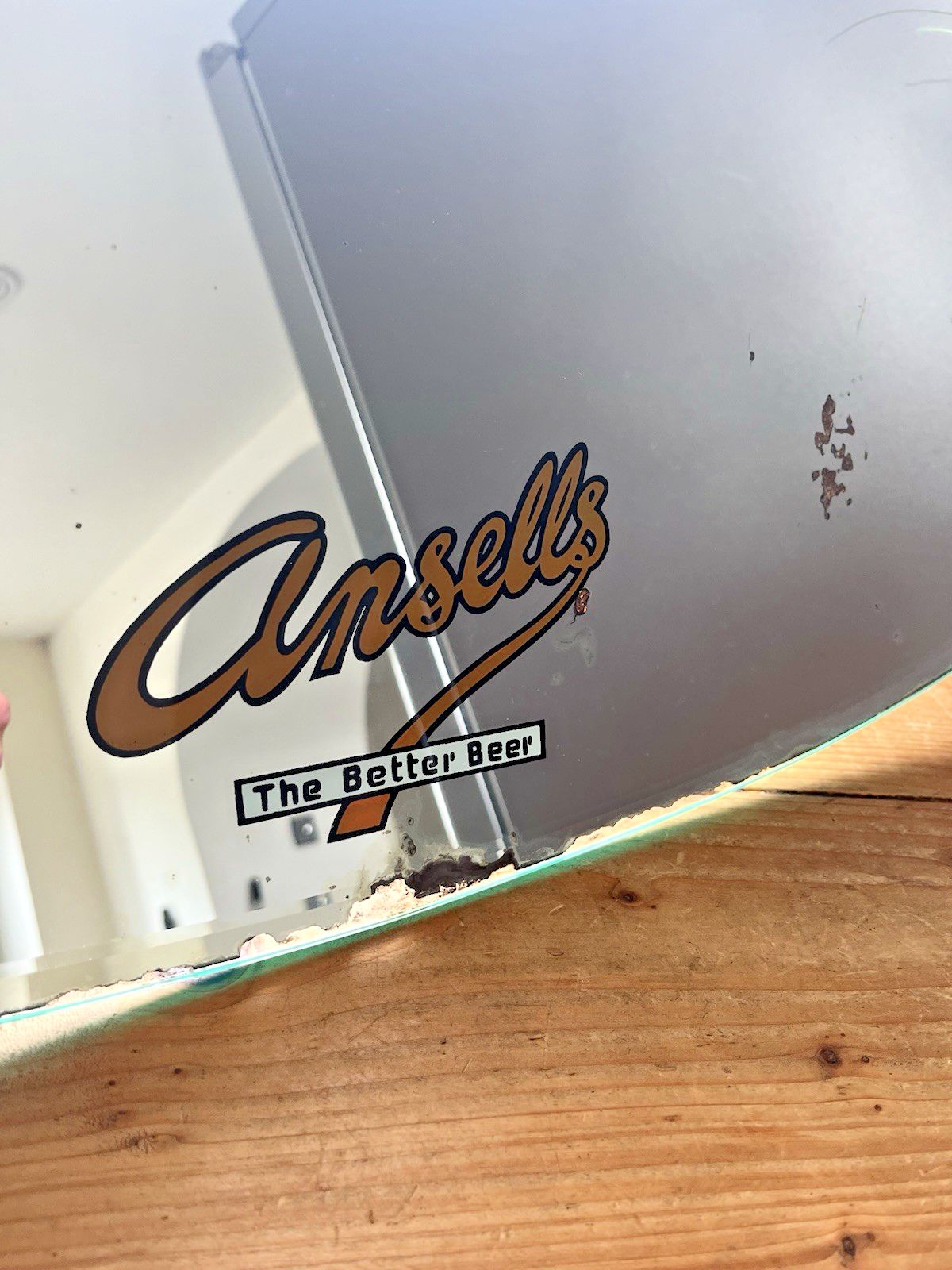 Antique Art Deco Ansells The Better Beer Pub Advertising Picture Mirror Plate photo Home Decor