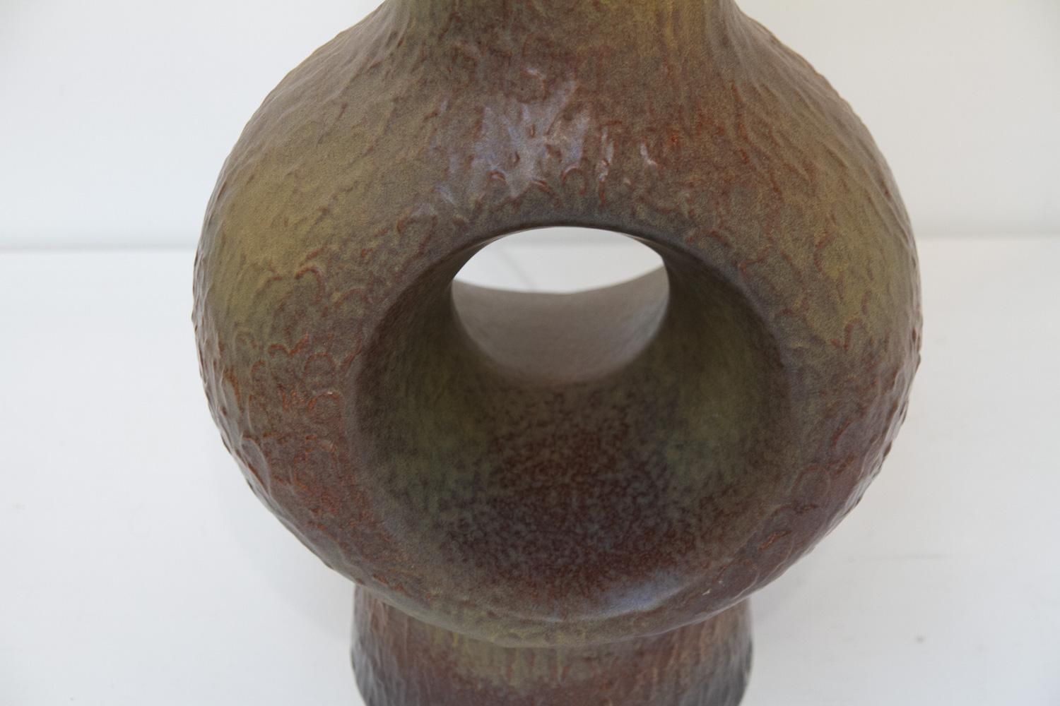 photo buy Danish Mid Century Modern Circular Stoneware Floor Lamp, 1960s.