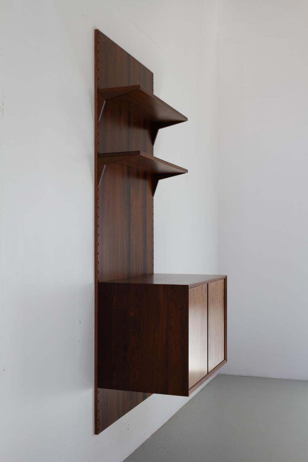 Danish Modern 1 Bay Walnut Modular Wall Unit By Poul Cadovius For Cado 1960s. photo for sale