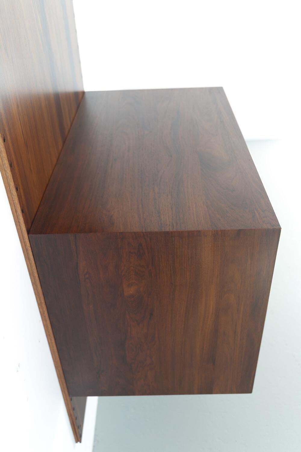 photo for sale Danish Modern 1 Bay Walnut Modular Wall Unit By Poul Cadovius For Cado 1960s.