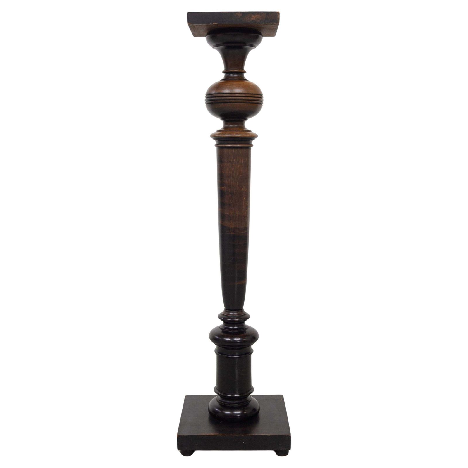 Danish Antique Wooden Pedestal Column, 1910s.