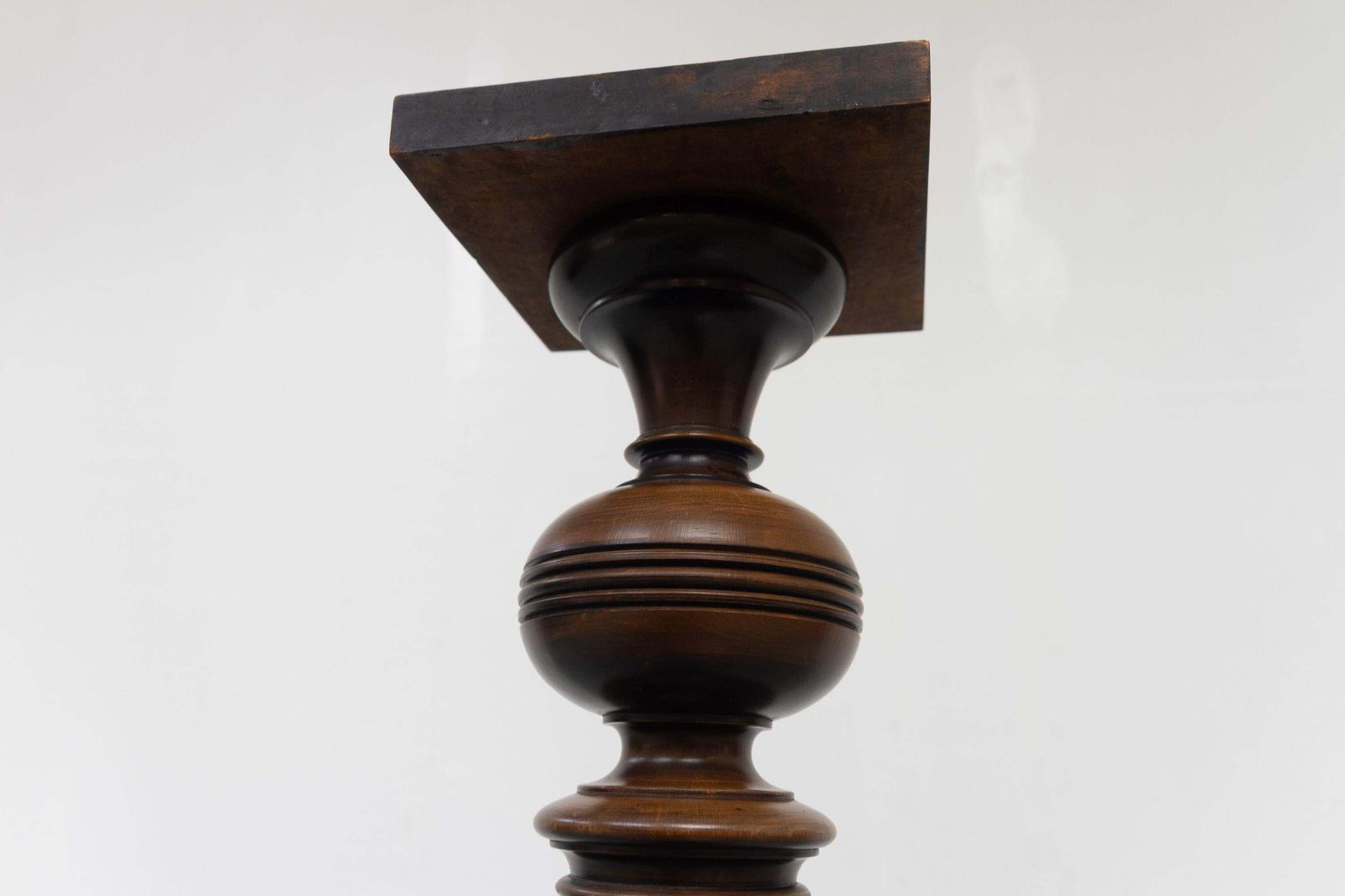 Danish Antique Wooden Pedestal Column, 1910s. photo vintage