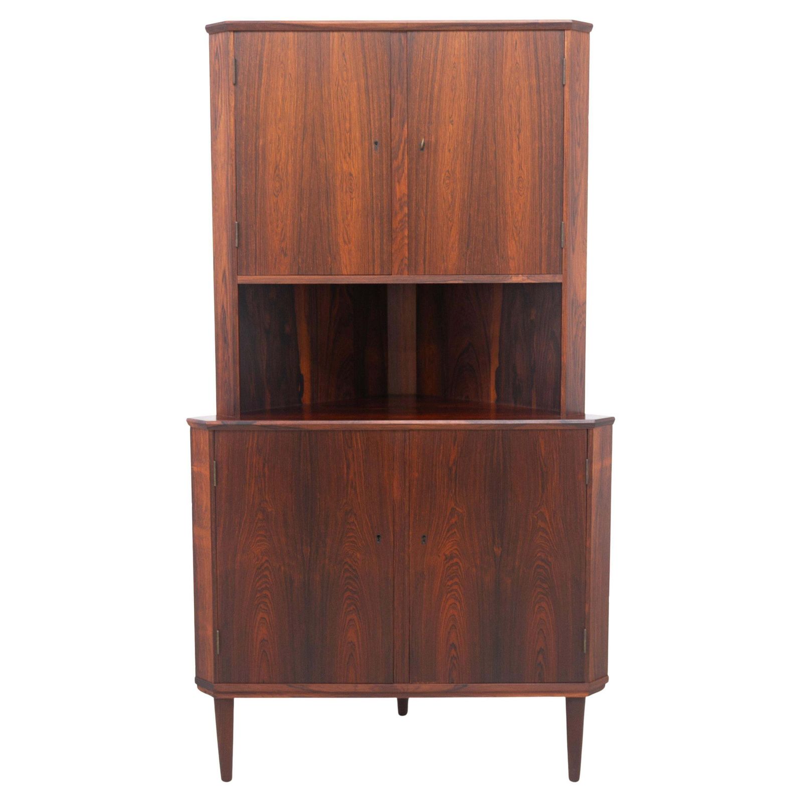 Danish Mid Century Rosewood Corner Cabinet, 1960s.
