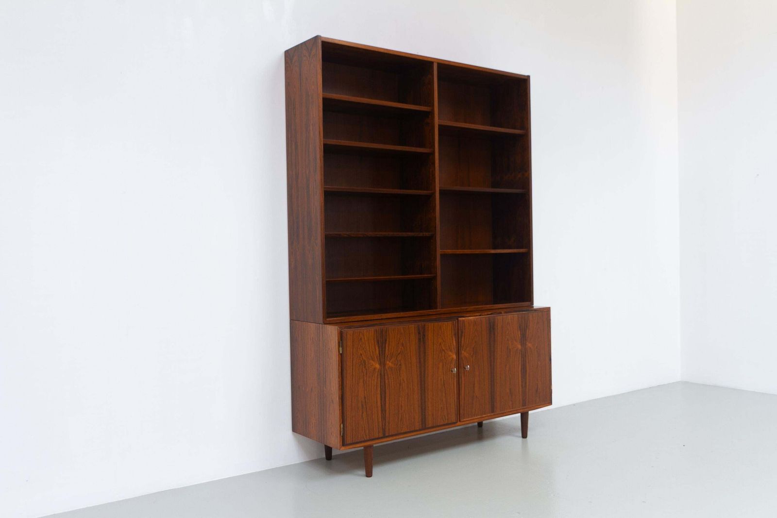 Danish Rosewood Bookcase With Sideboard By Carlo Jensen For Hundevad, 1960s. photo buy