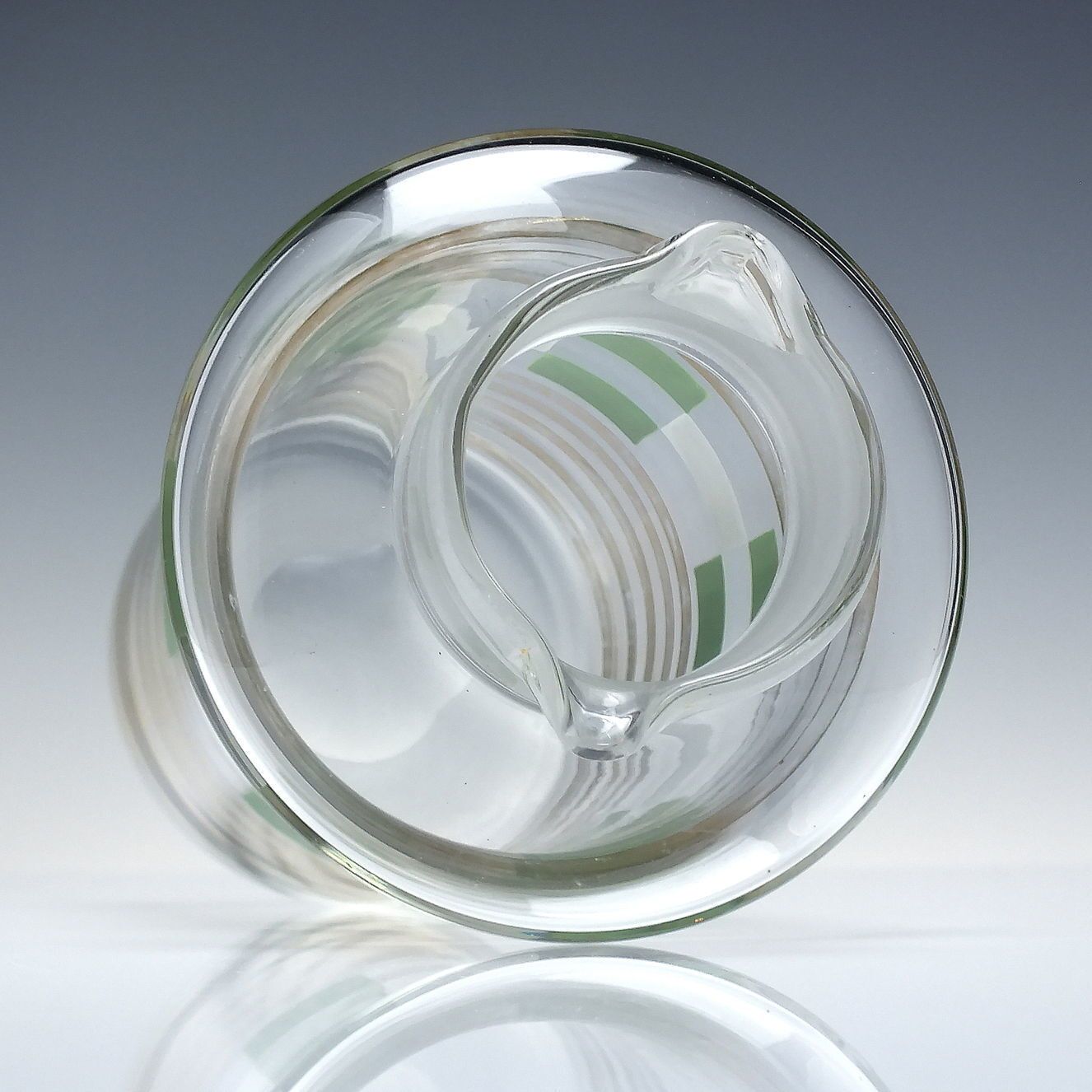 Art Deco Harliquin Glass Cocktail Decanter & Shaker C1930 60 photo for sale