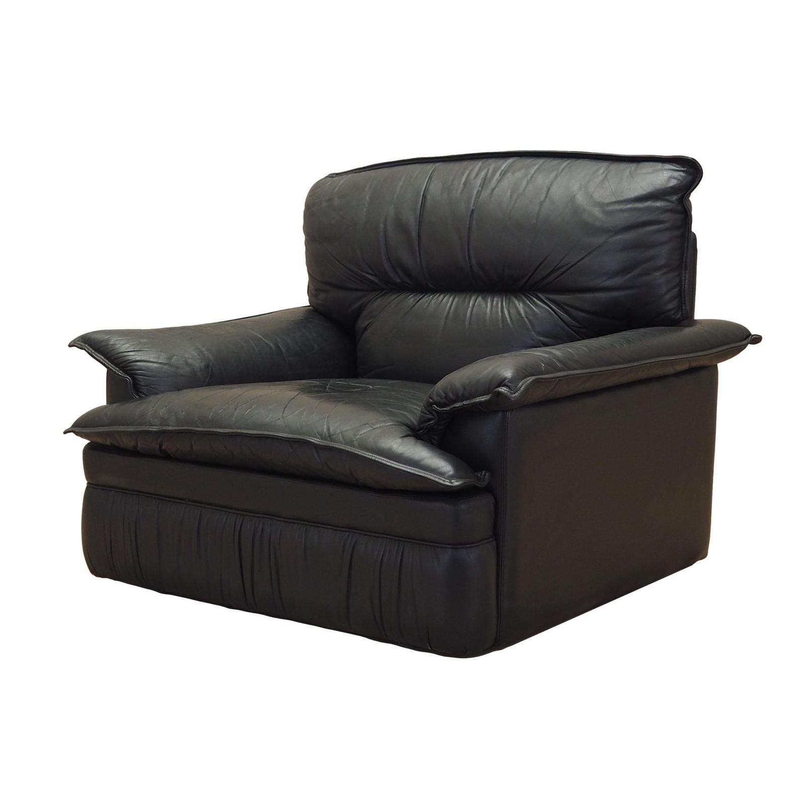 Leren Fauteuil, Italiaans Design, Ca. Jaren 1960, Productie: Italië