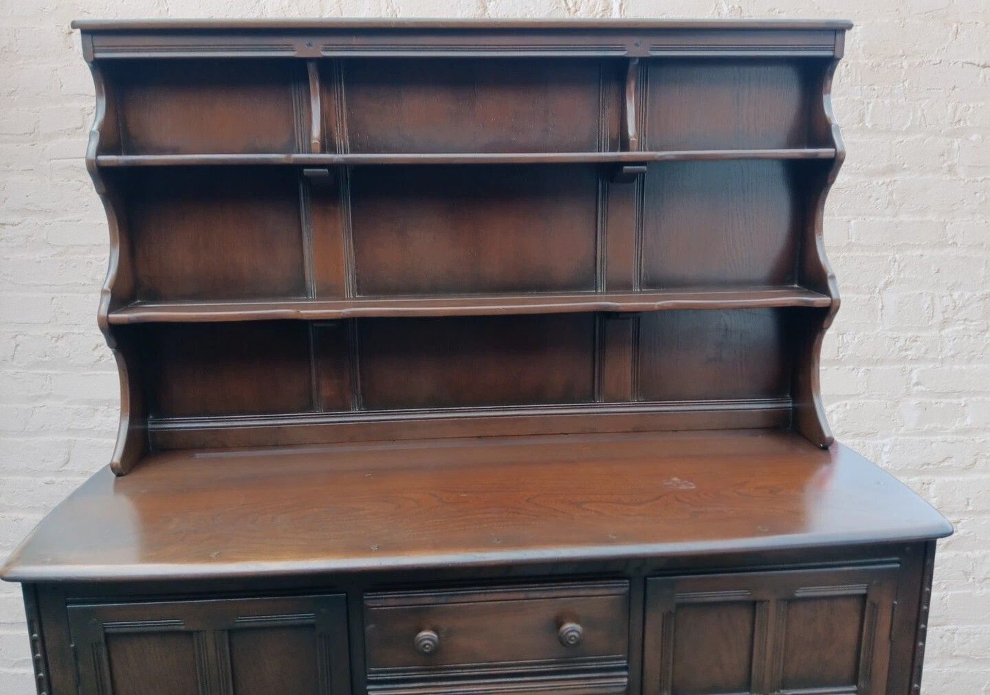 Ercol Dresser 4 Drawers 2 Cupboards And Shelved Top photo furniture