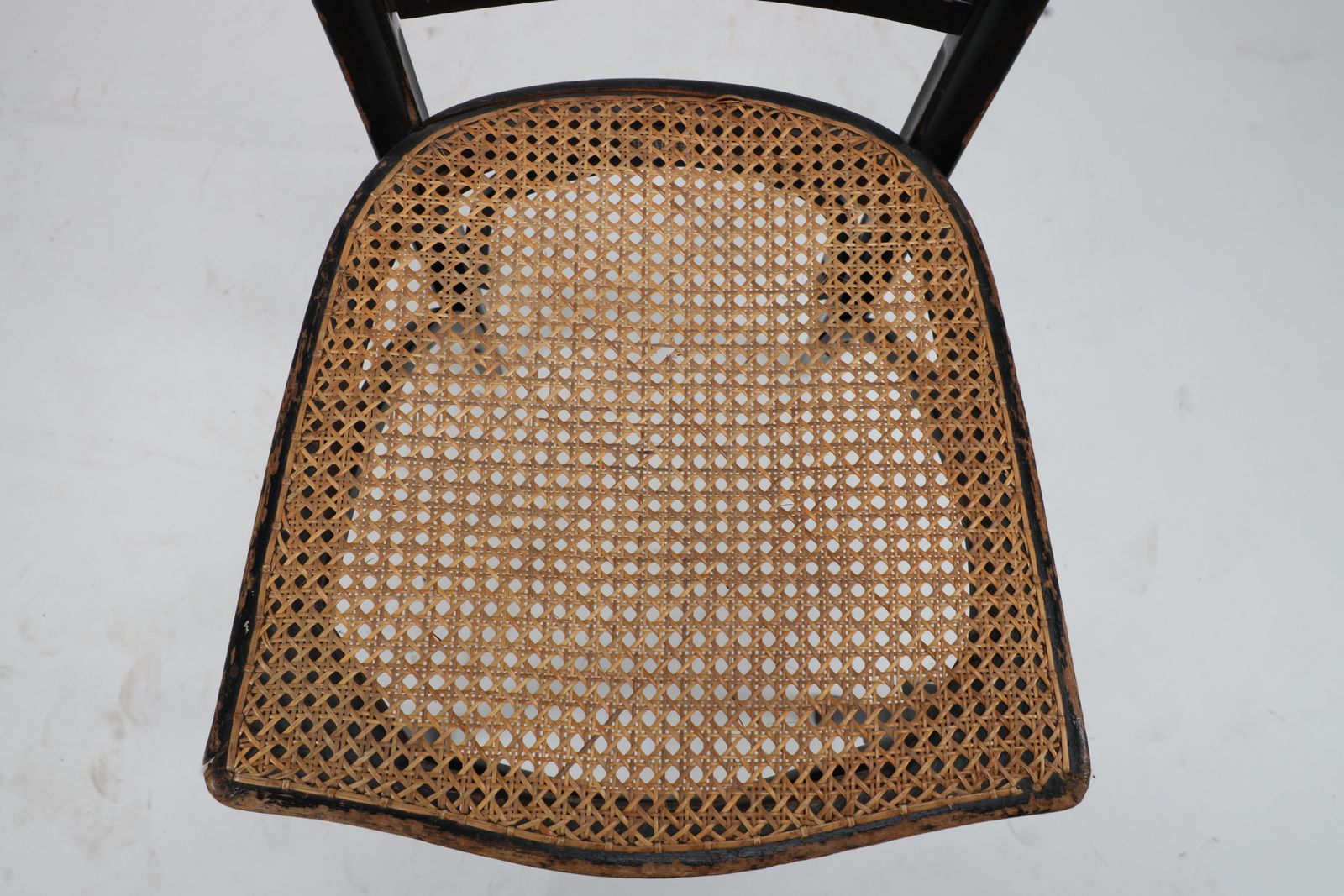 photo vintage Gustav Siegel For J And J Kohn. Three Ebonised Bentwood Dining Or Cafe Chairs.
